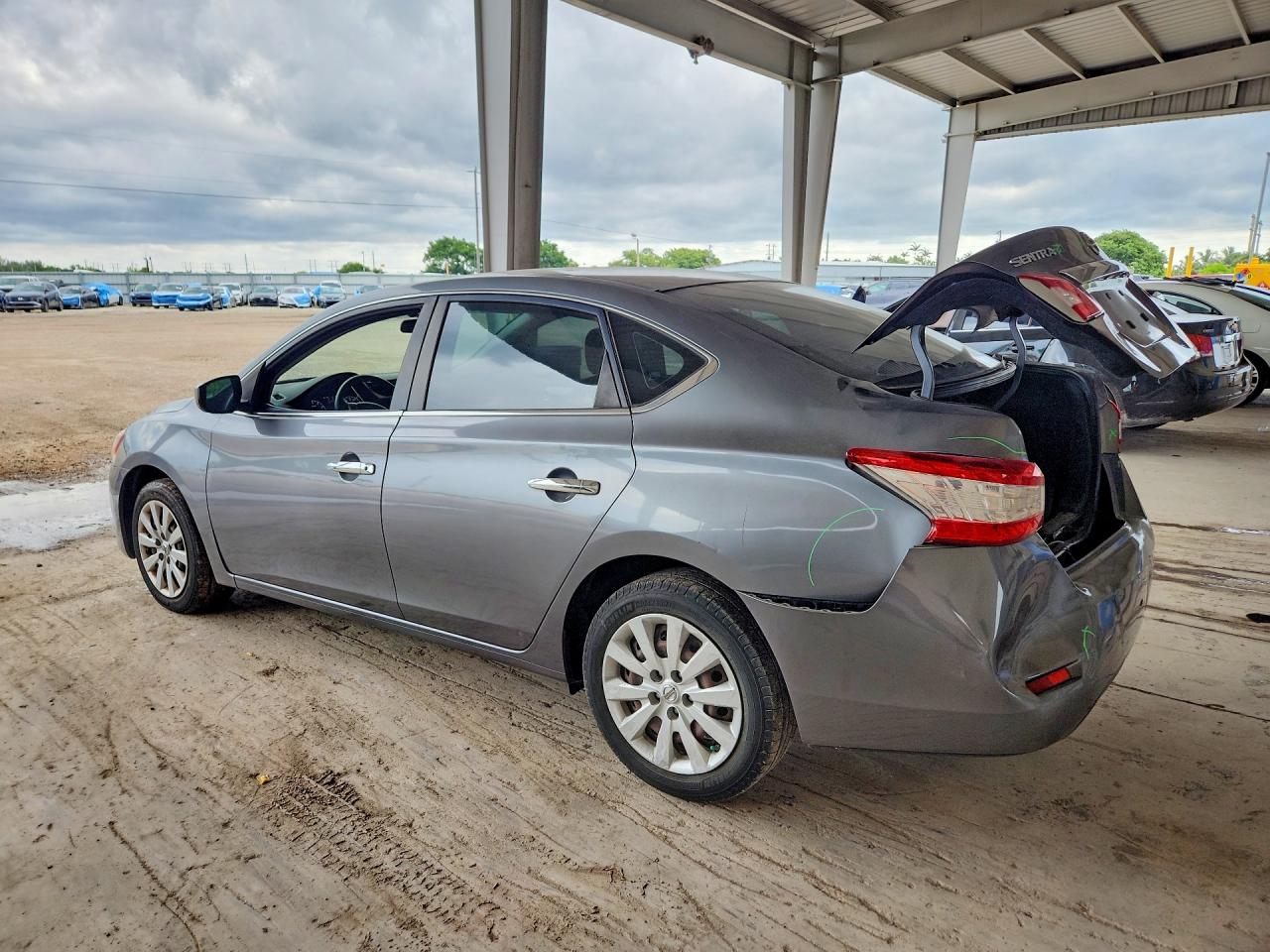 2015 Nissan Sentra S Charcoal vin: 3N1AB7AP8FY346589