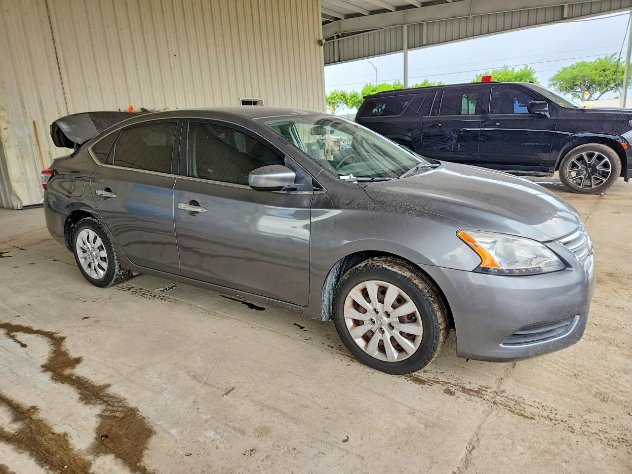 2015 Nissan Sentra S Charcoal vin: 3N1AB7AP8FY346589