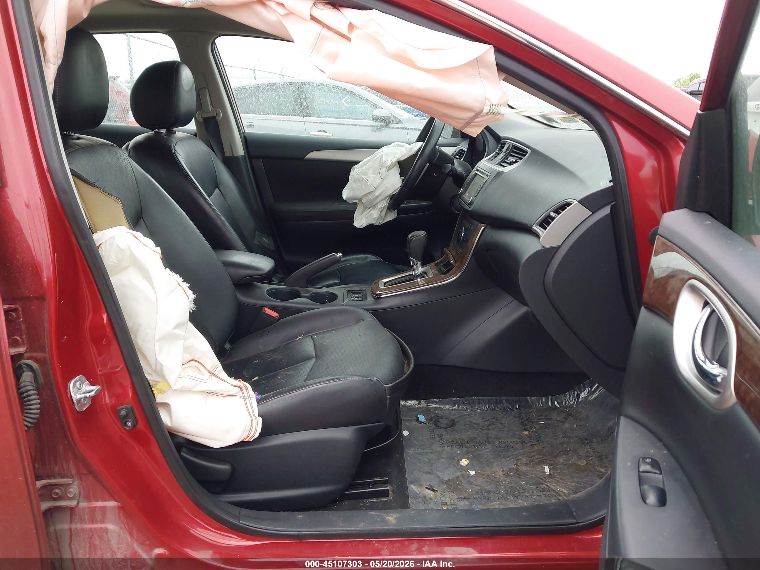 2015 Nissan Sentra Sl Red vin: 3N1AB7AP8FY350139