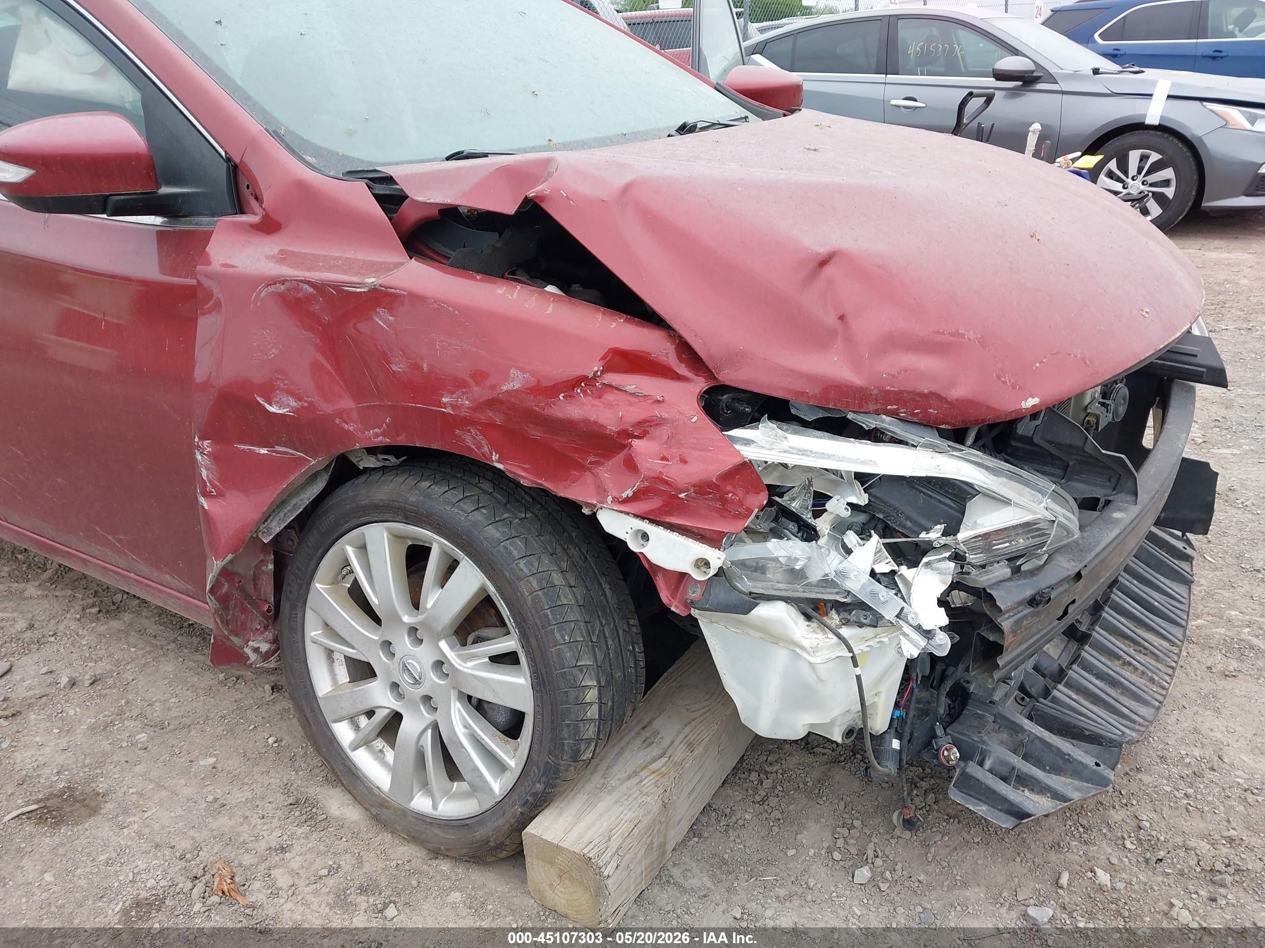 2015 Nissan Sentra Sl Red vin: 3N1AB7AP8FY350139