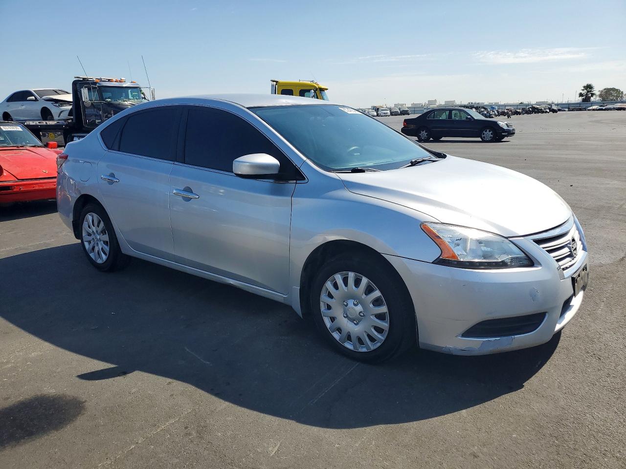 2015 Nissan Sentra S Silver vin: 3N1AB7AP8FY354580