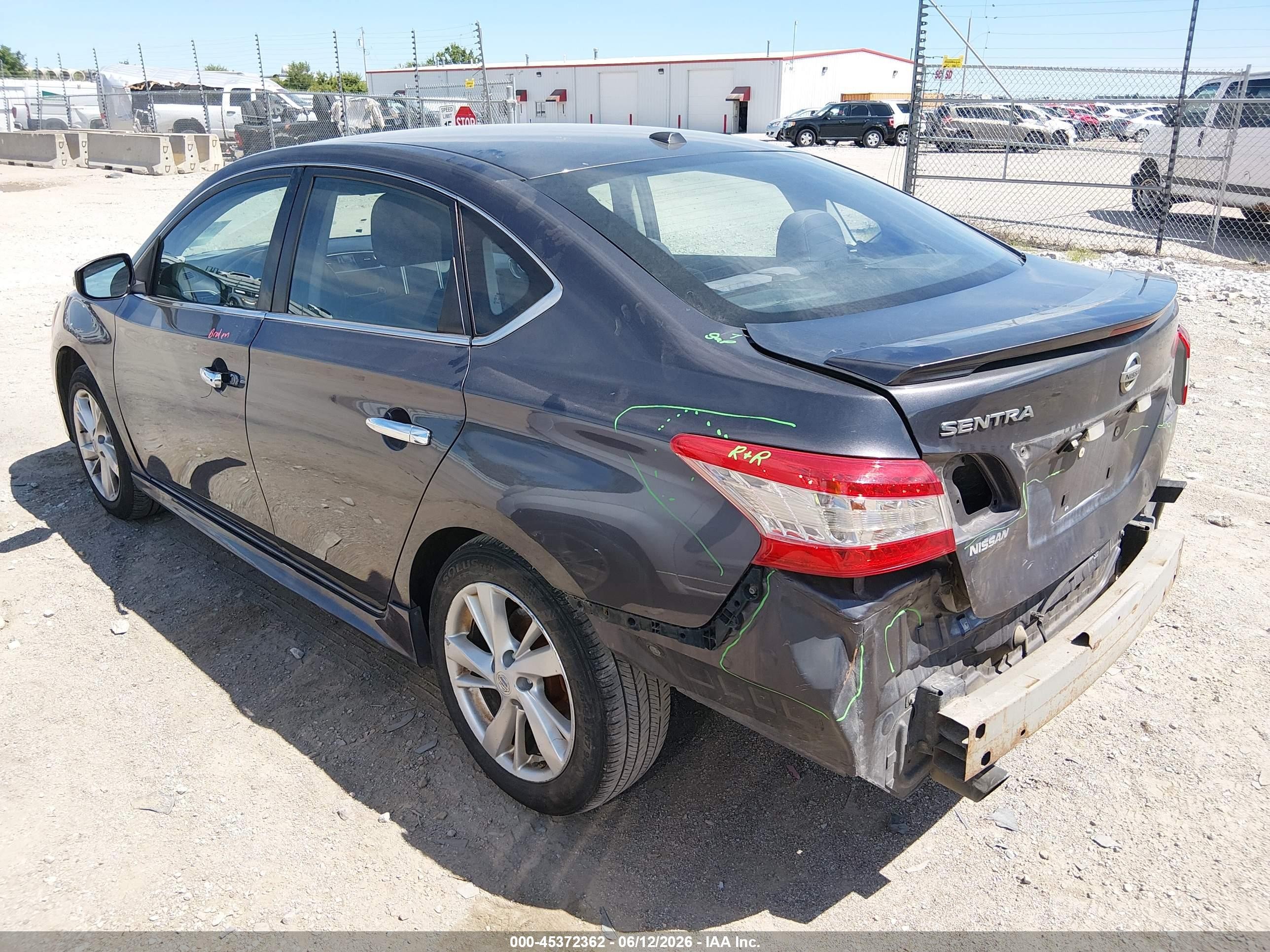 2015 Nissan Sentra Sr Gray vin: 3N1AB7AP8FY354756