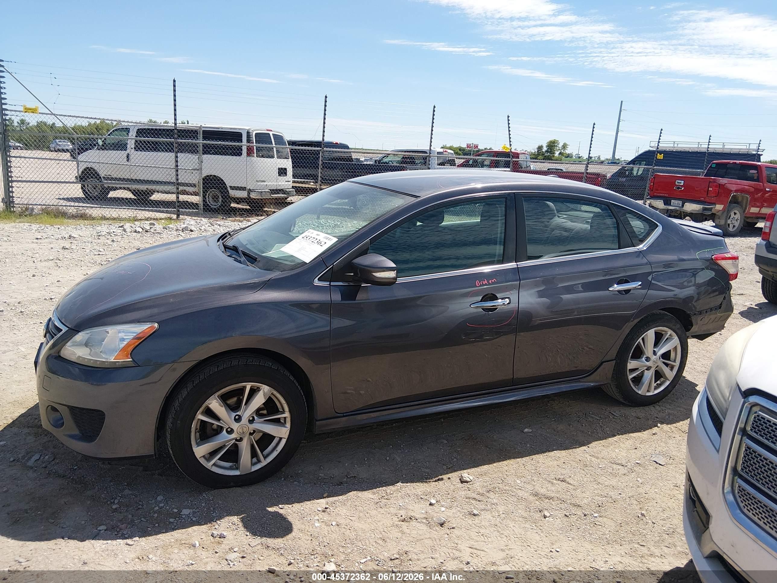 2015 Nissan Sentra Sr Gray vin: 3N1AB7AP8FY354756