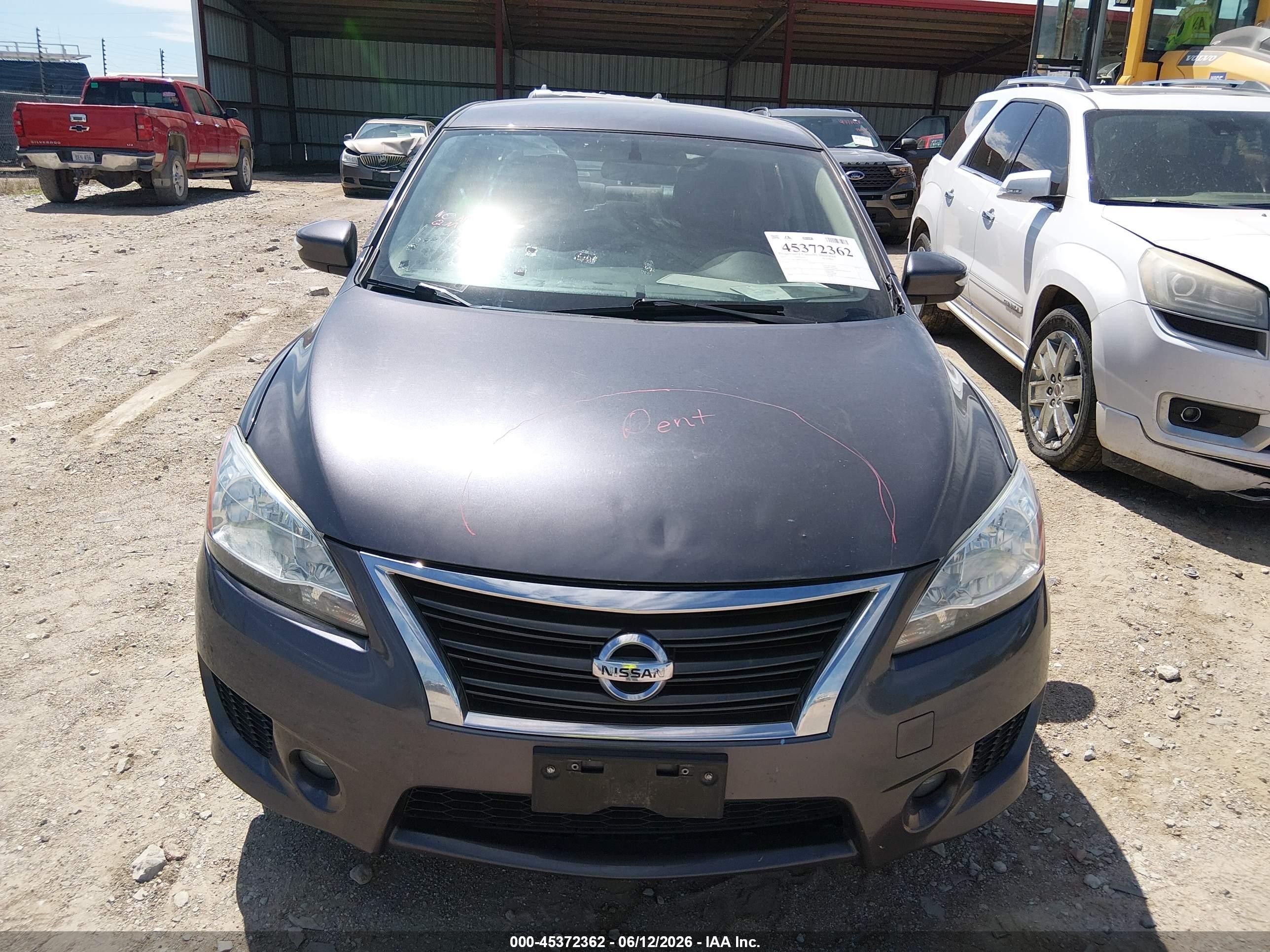 2015 Nissan Sentra Sr Gray vin: 3N1AB7AP8FY354756