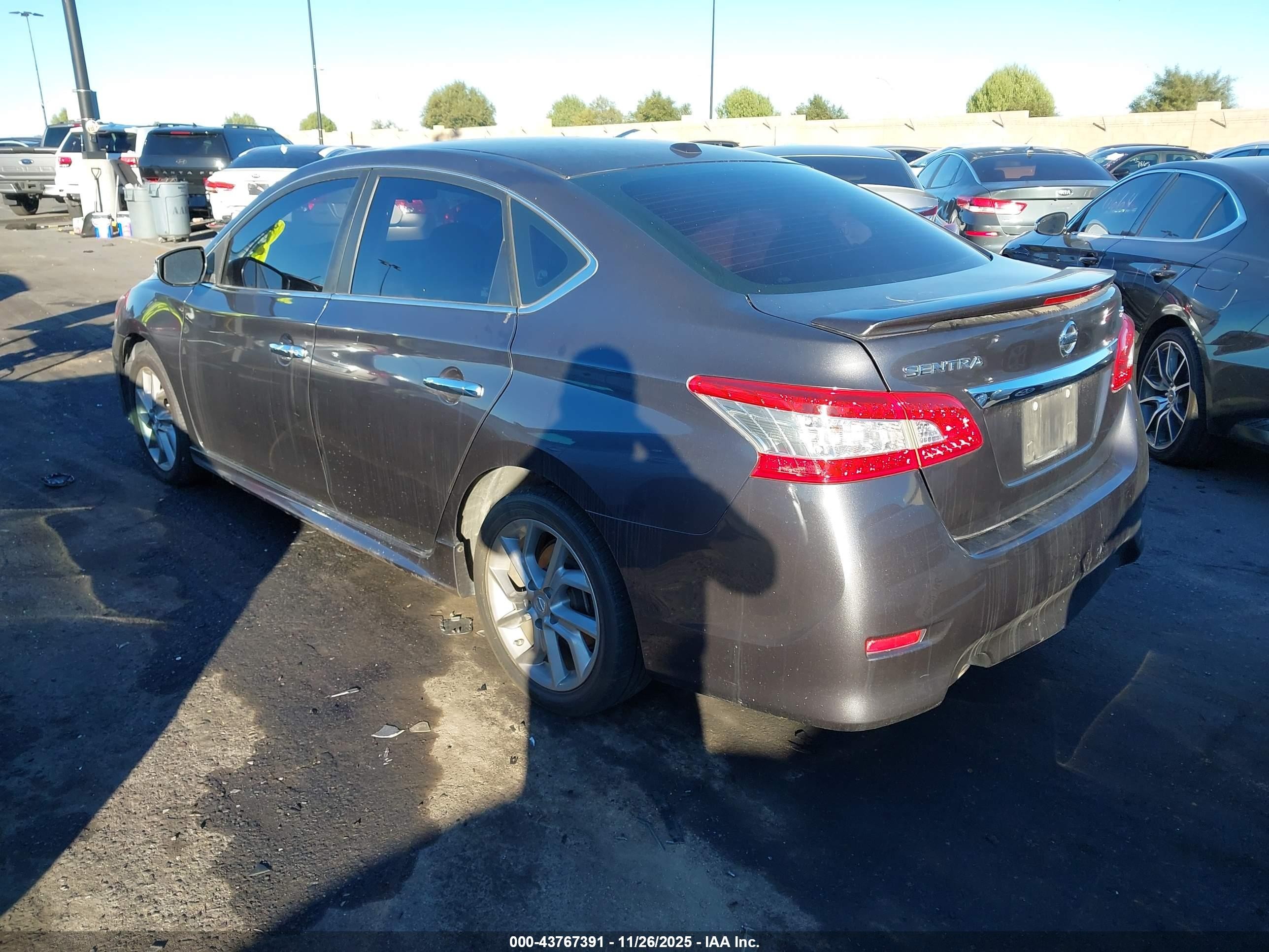 2015 Nissan Sentra Sr Gray vin: 3N1AB7AP8FY362713