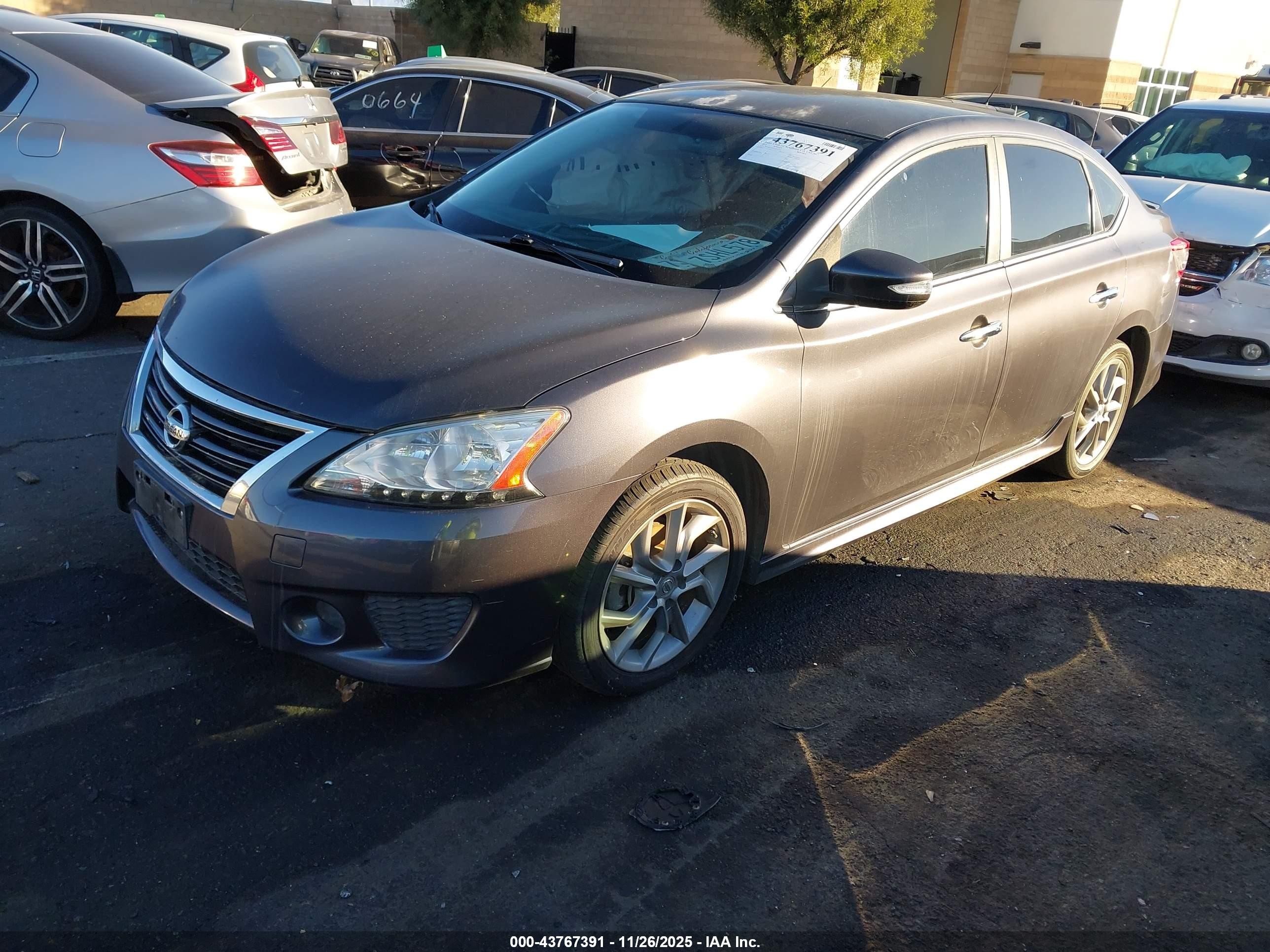 2015 Nissan Sentra Sr Gray vin: 3N1AB7AP8FY362713