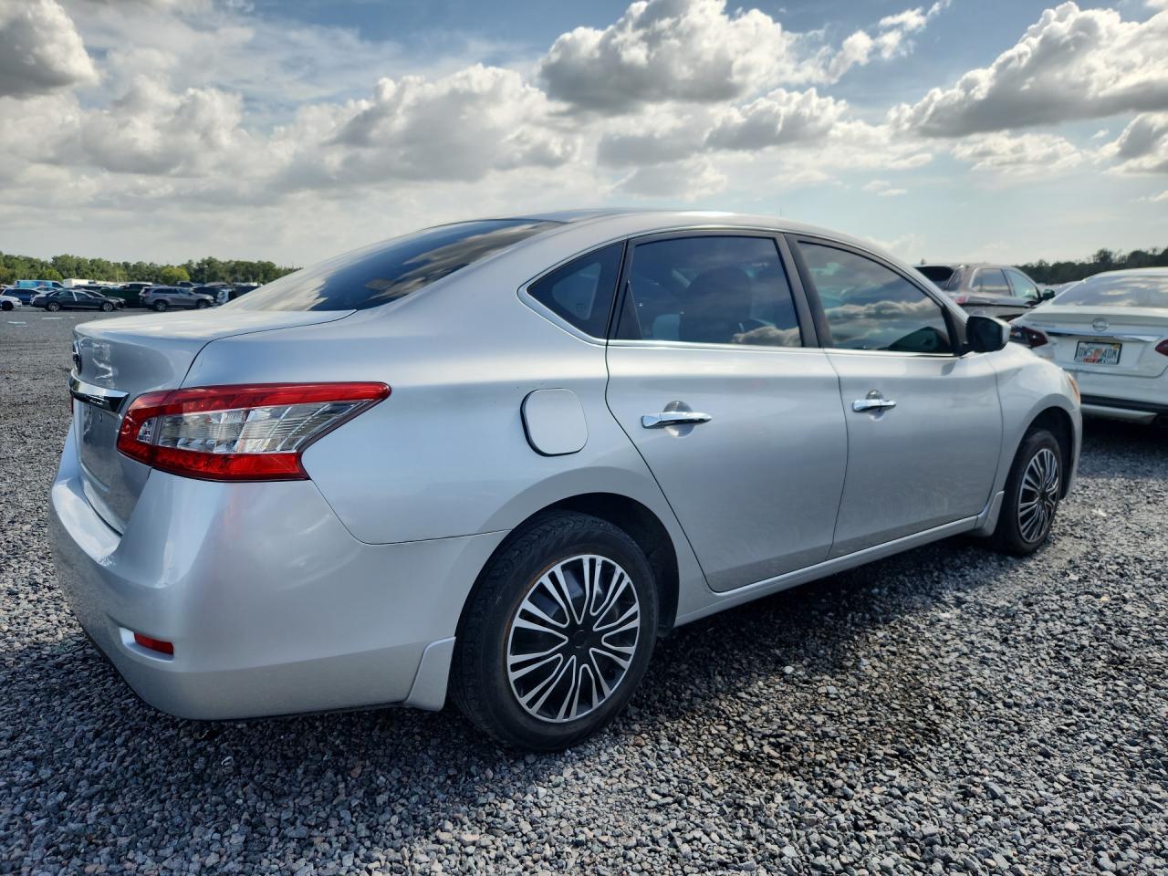 2015 Nissan Sentra S Silver vin: 3N1AB7AP8FY366843