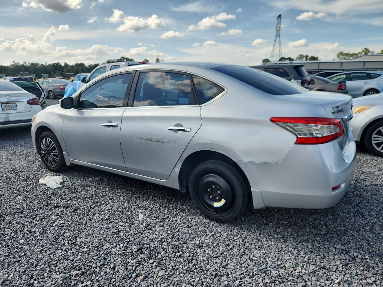 2015 Nissan Sentra S Silver vin: 3N1AB7AP8FY366843