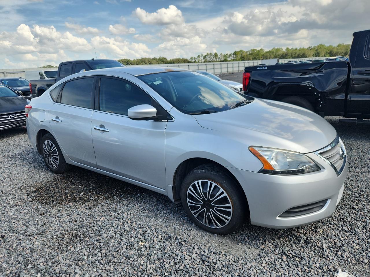 2015 Nissan Sentra S Silver vin: 3N1AB7AP8FY366843