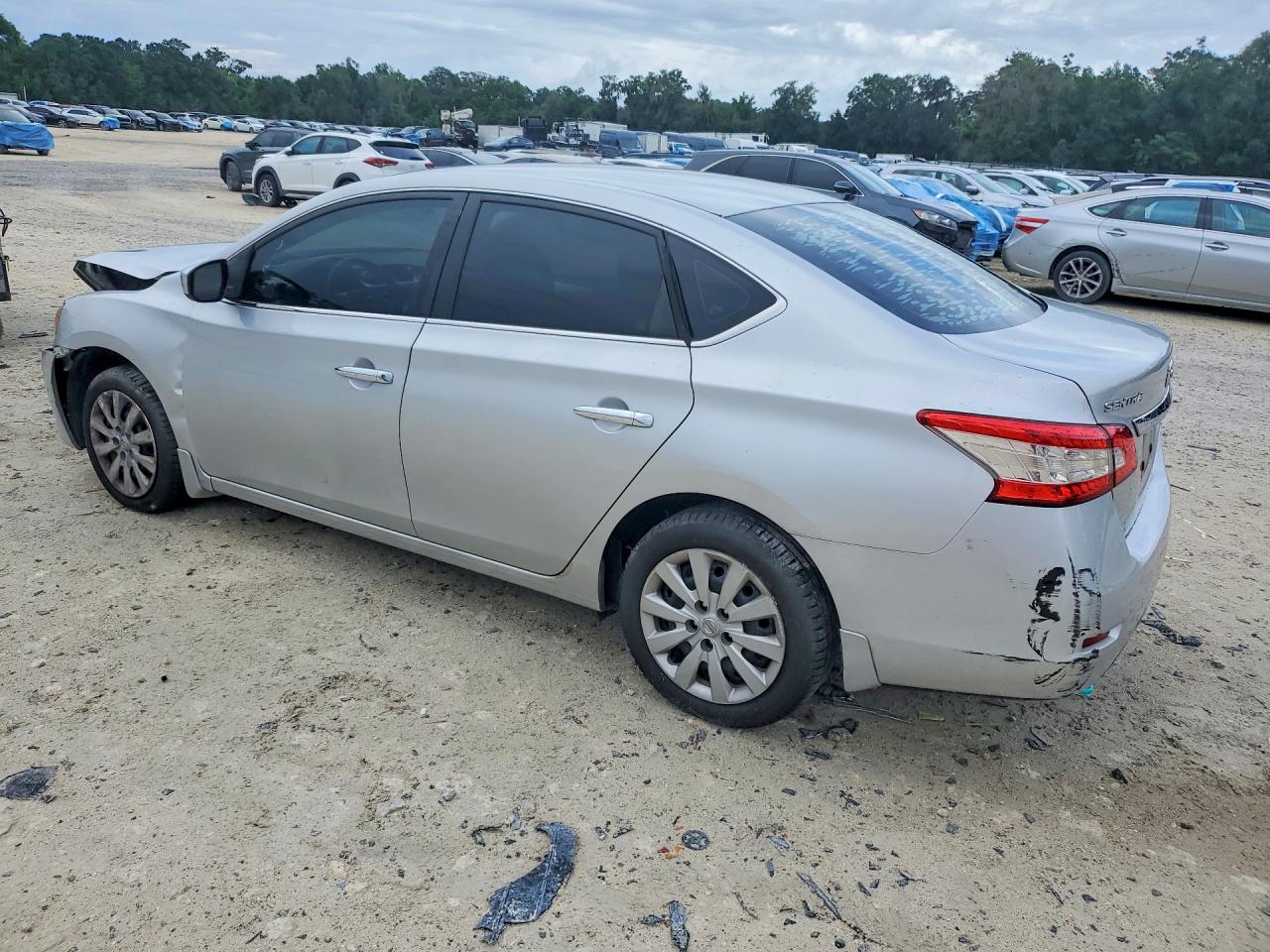 2015 Nissan Sentra S Silver vin: 3N1AB7AP8FY369323
