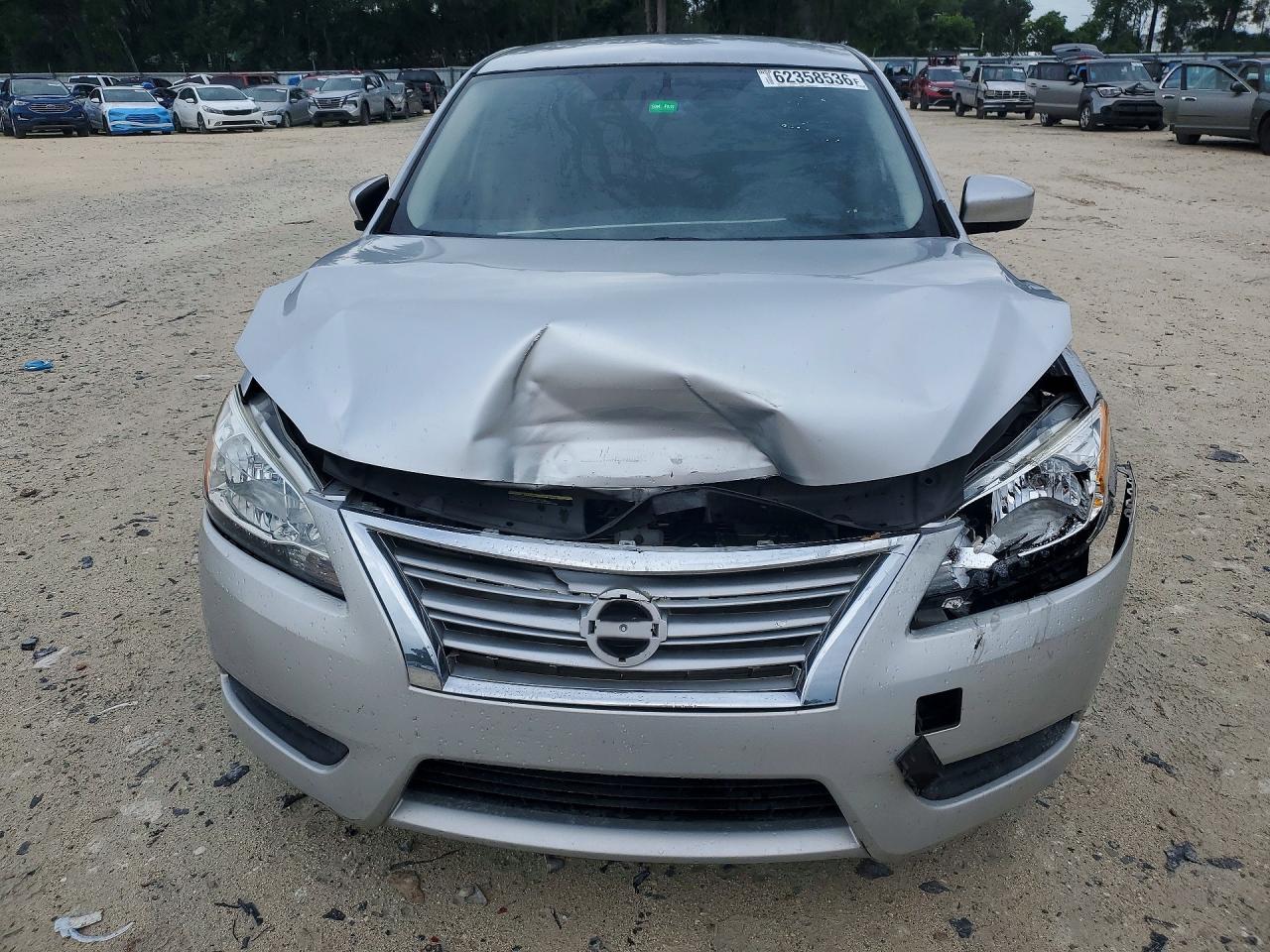 2015 Nissan Sentra S Silver vin: 3N1AB7AP8FY369323