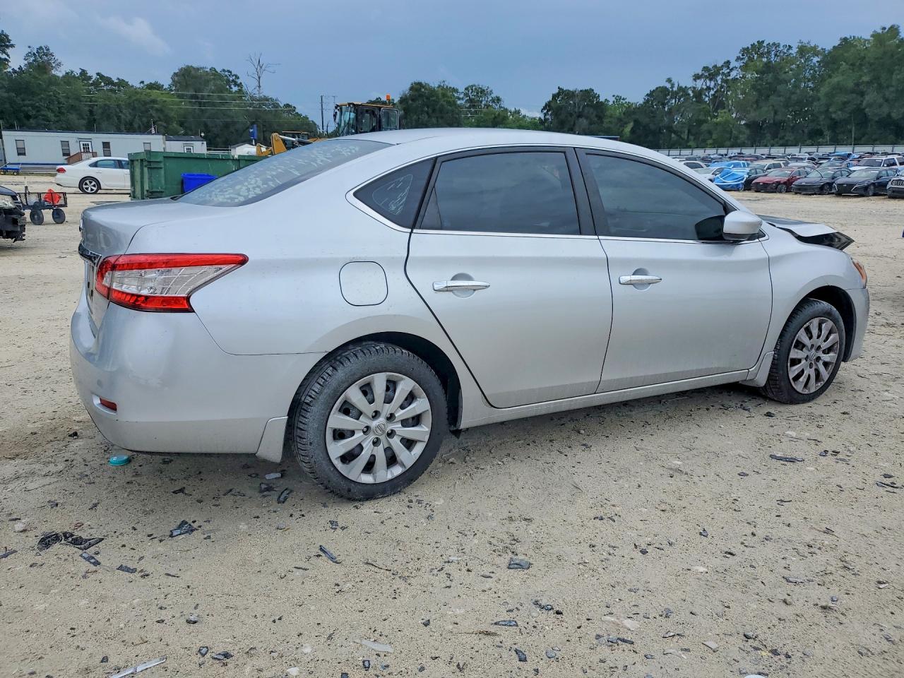 2015 Nissan Sentra S Silver vin: 3N1AB7AP8FY369323