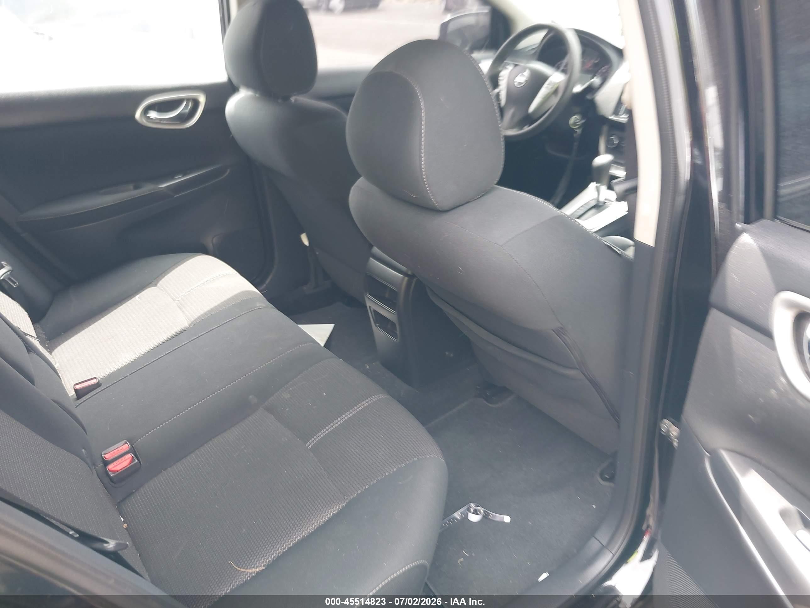 2015 Nissan Sentra S Black vin: 3N1AB7AP8FY369855