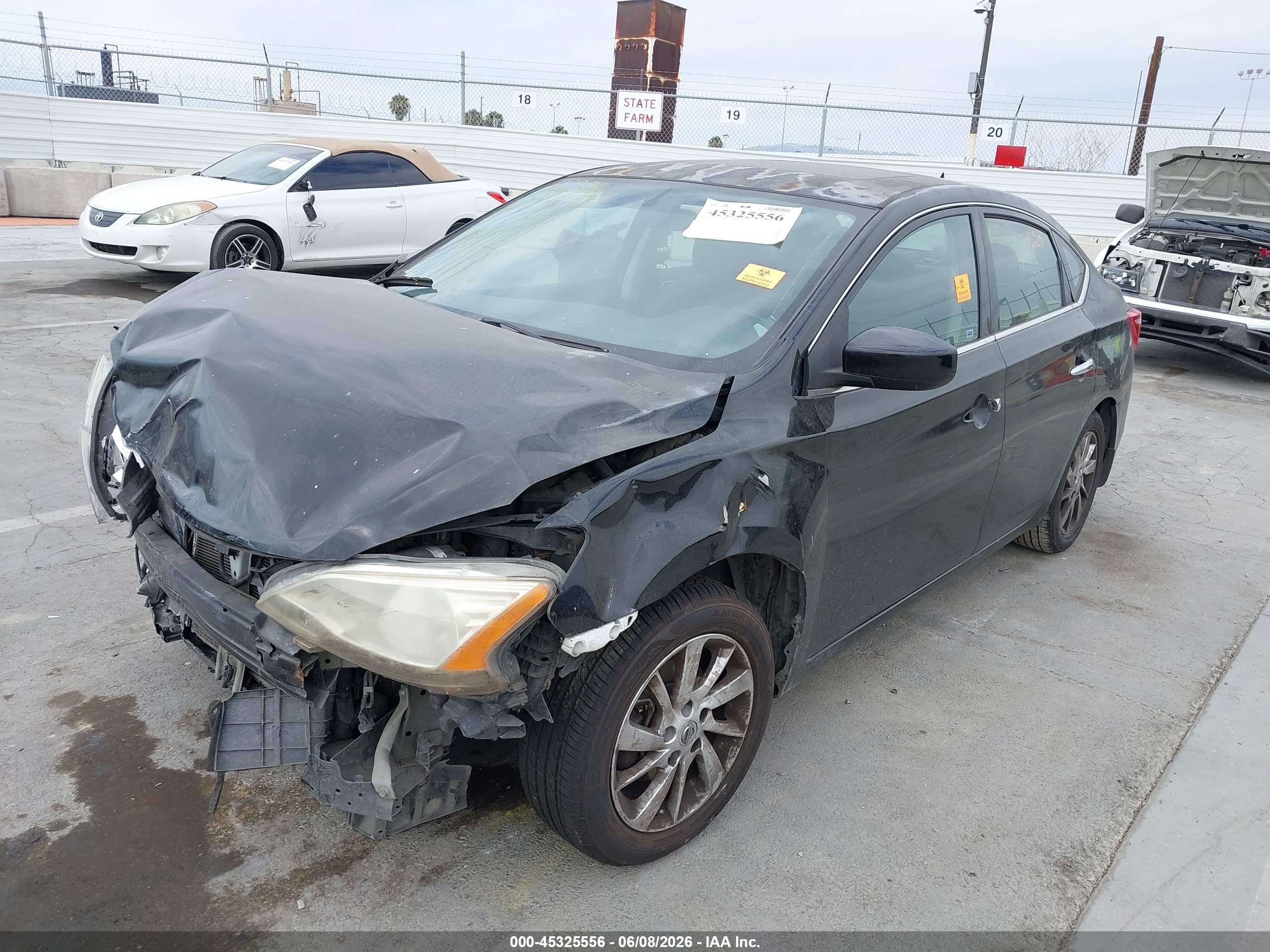 2015 Nissan Sentra Sv Black vin: 3N1AB7AP8FY374991