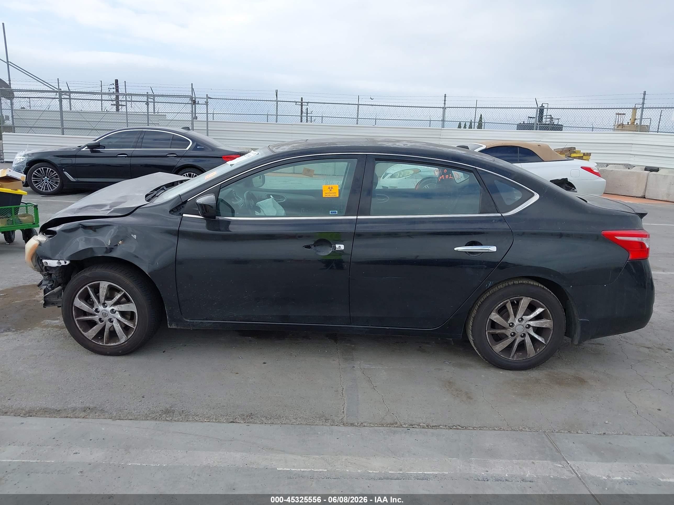 2015 Nissan Sentra Sv Black vin: 3N1AB7AP8FY374991