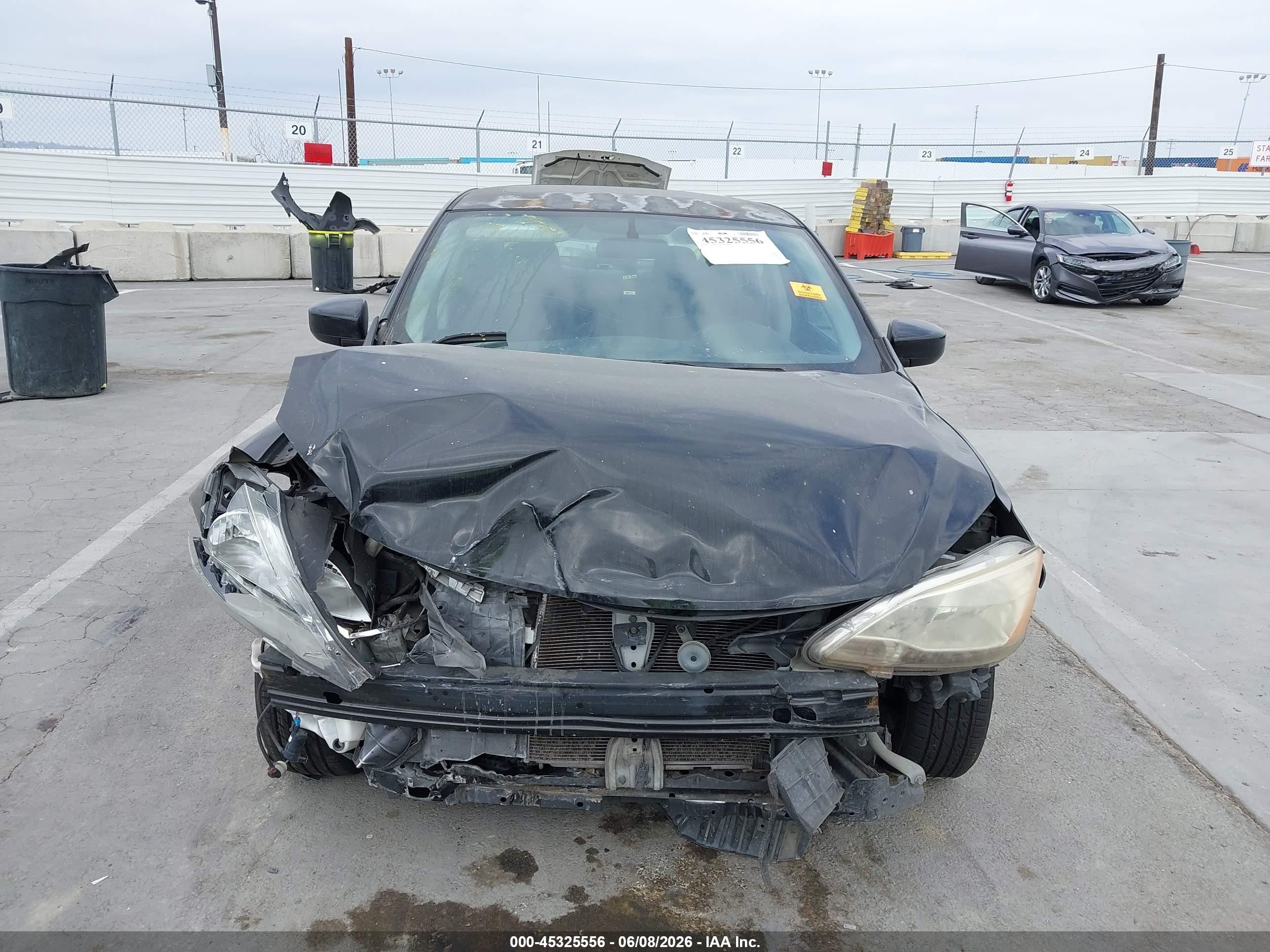 2015 Nissan Sentra Sv Black vin: 3N1AB7AP8FY374991