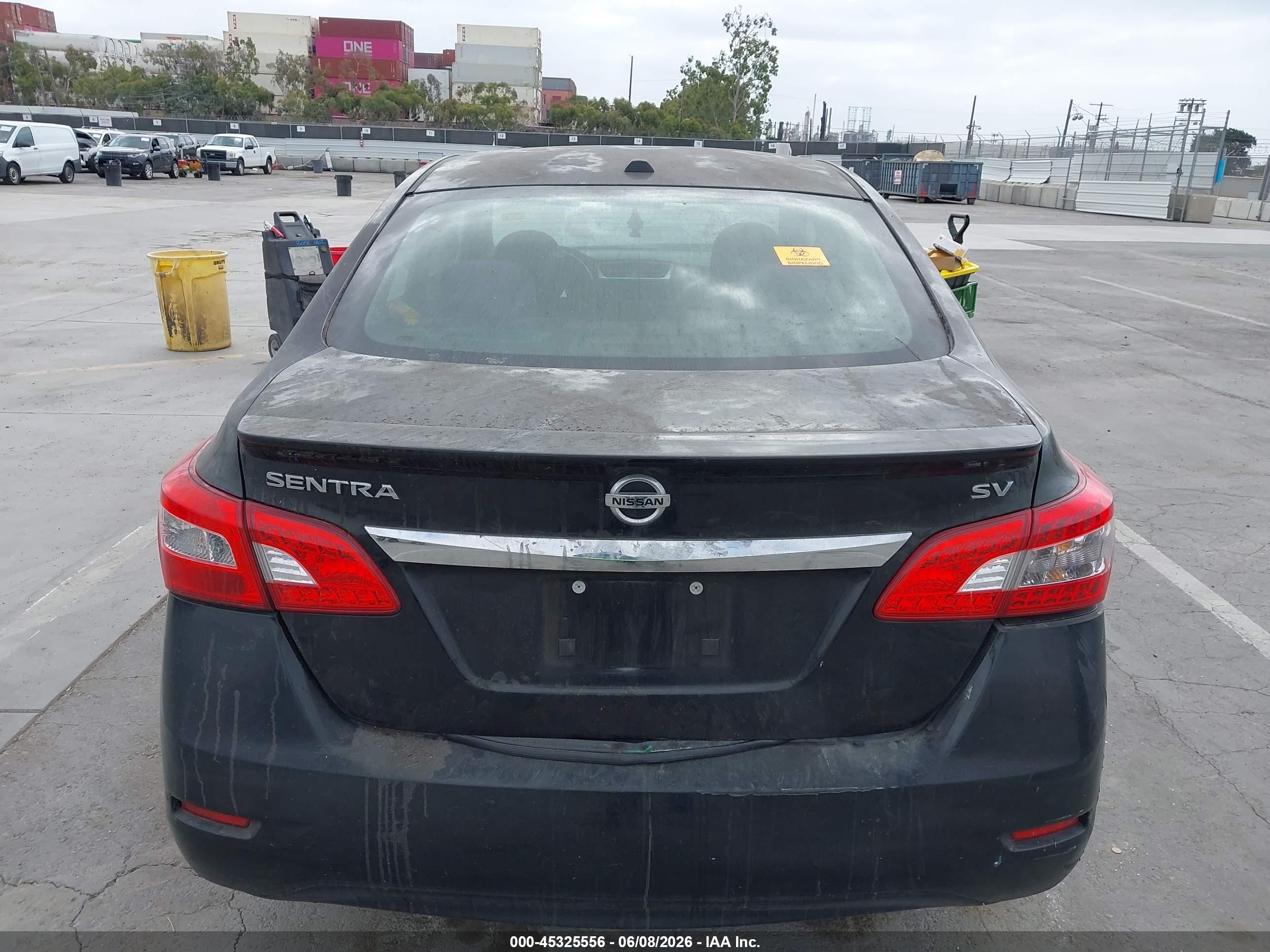 2015 Nissan Sentra Sv Black vin: 3N1AB7AP8FY374991