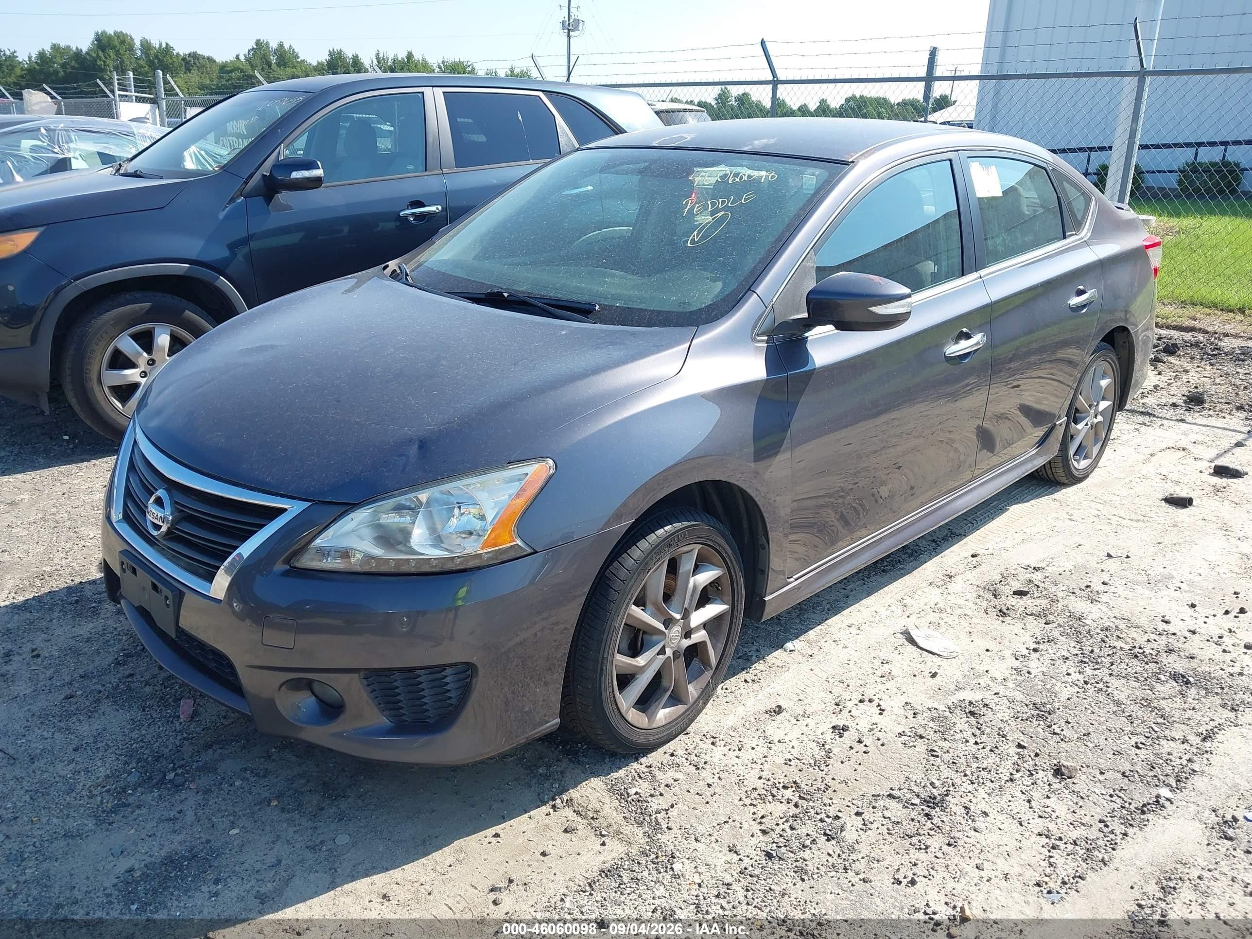 2015 Nissan Sentra Sr Gray vin: 3N1AB7AP8FY375719
