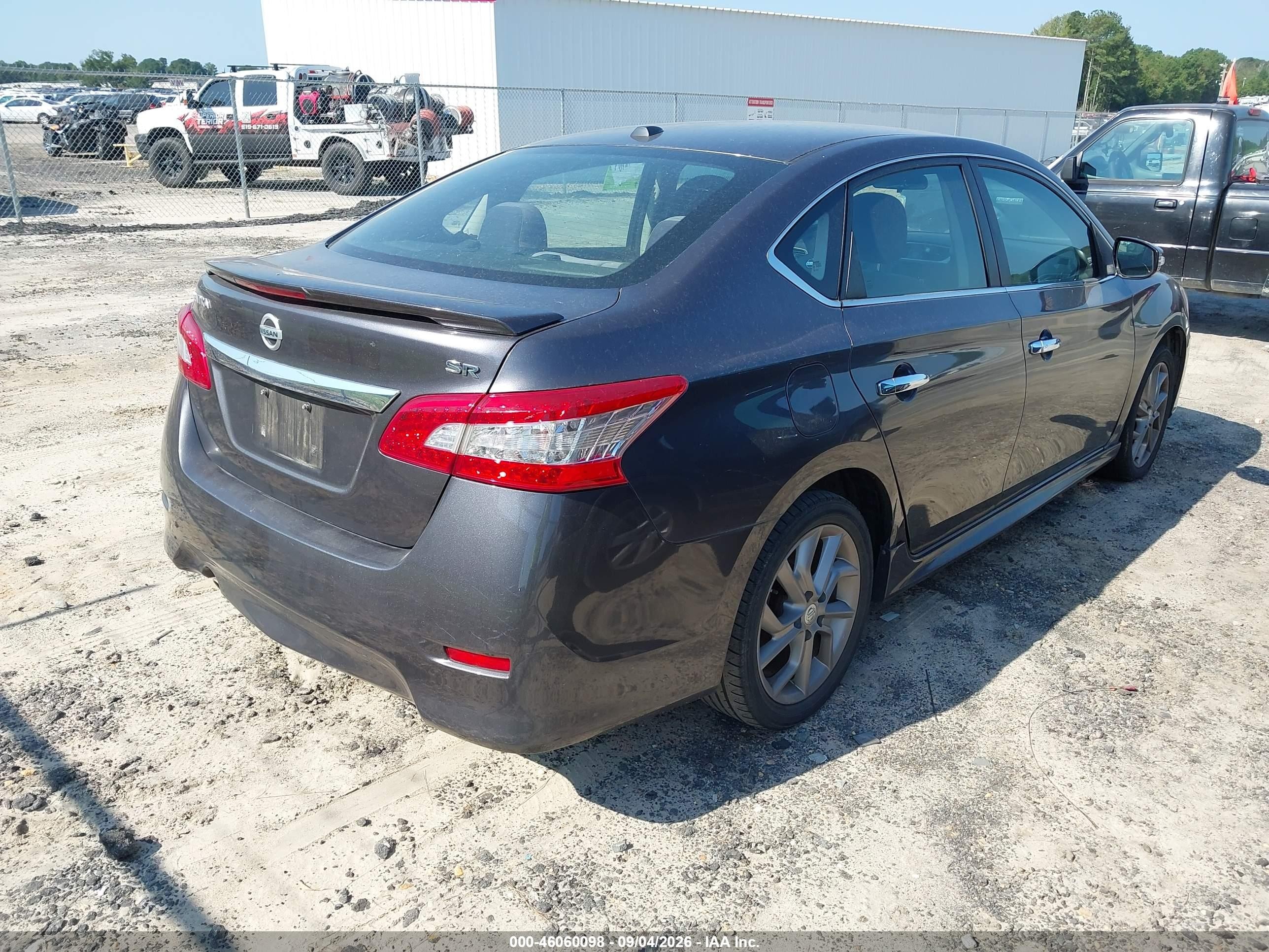 2015 Nissan Sentra Sr Gray vin: 3N1AB7AP8FY375719