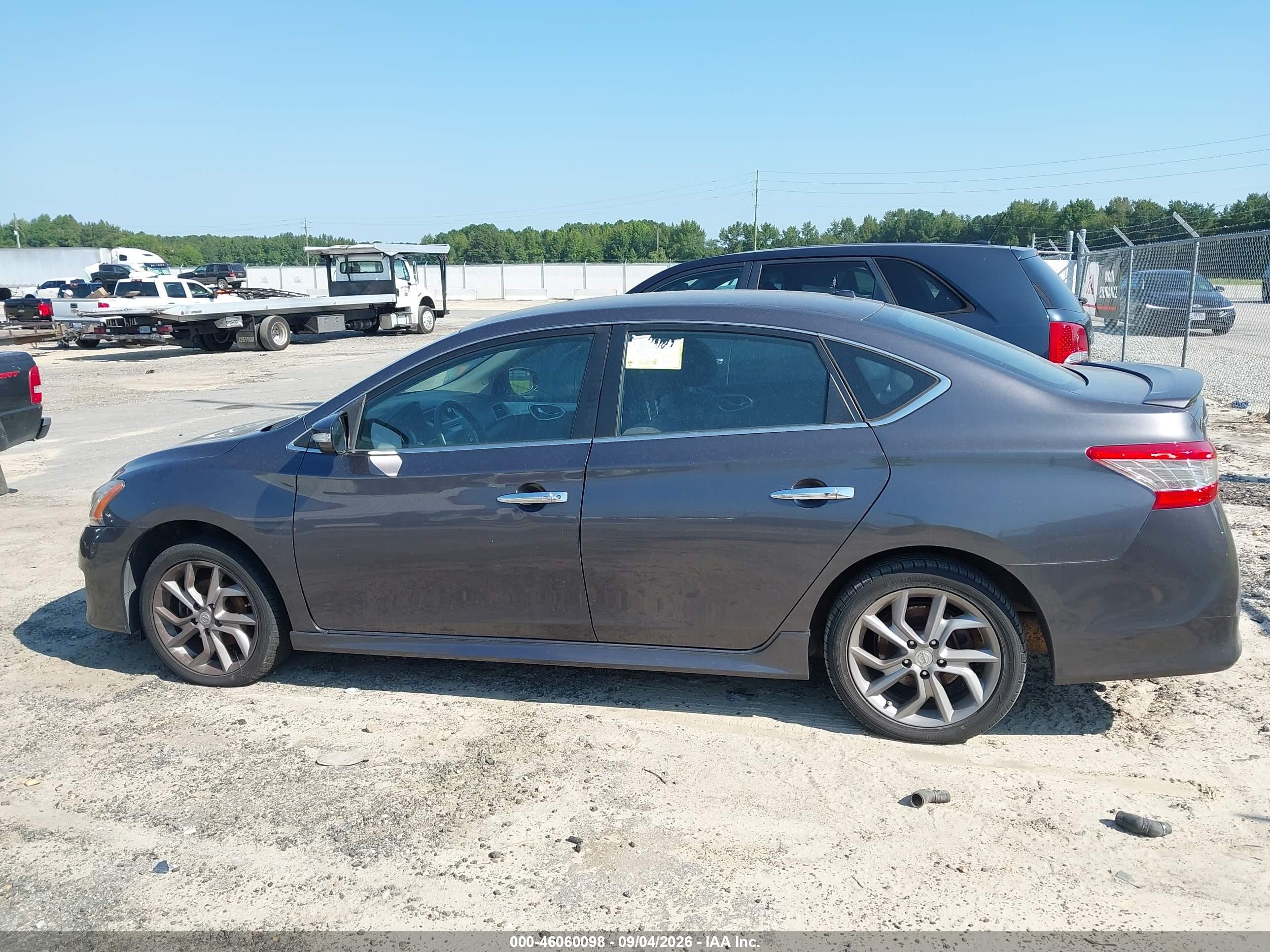 2015 Nissan Sentra Sr Gray vin: 3N1AB7AP8FY375719