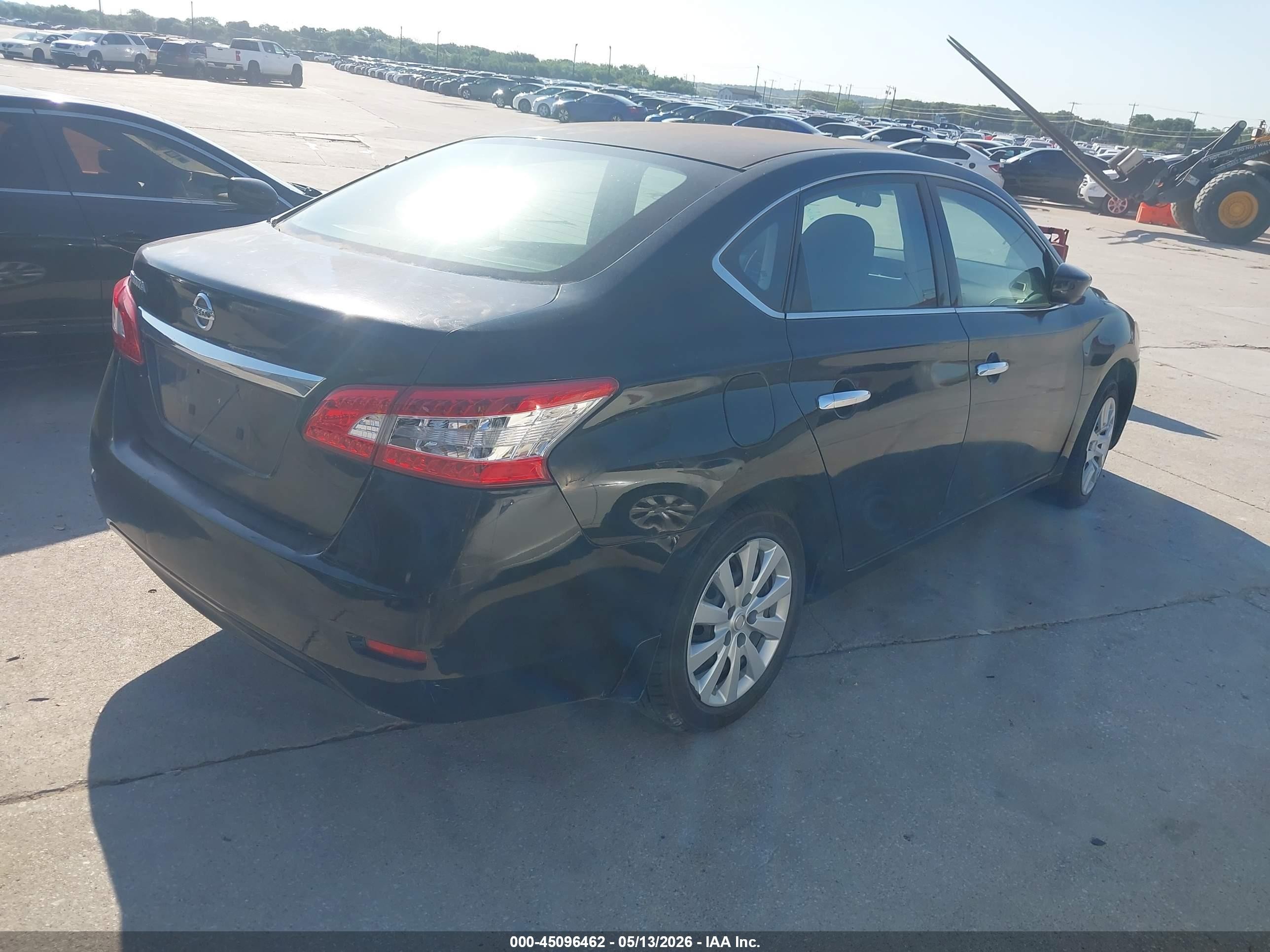 2015 Nissan Sentra S Черный vin: 3N1AB7AP8FY376935