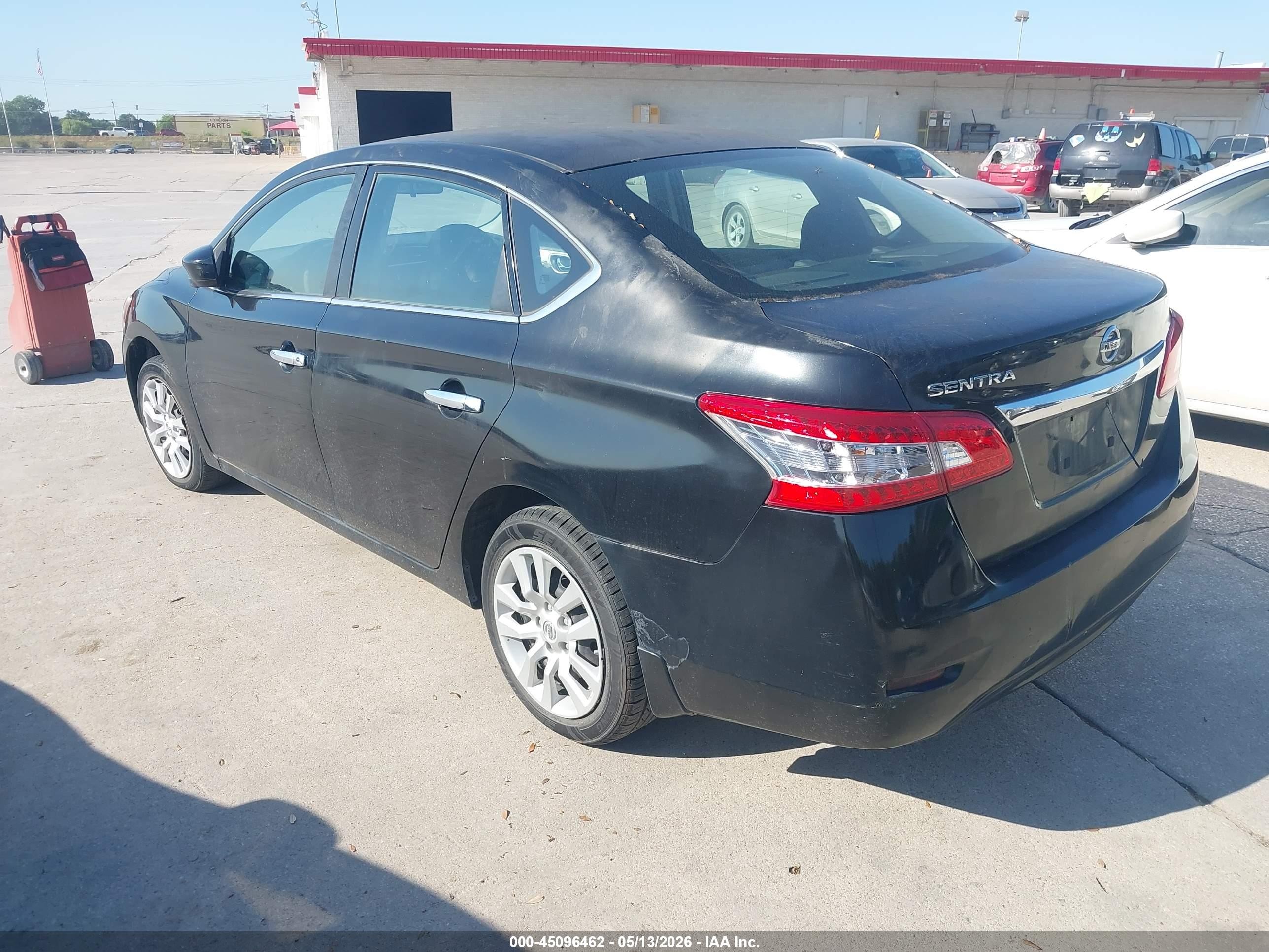 2015 Nissan Sentra S Черный vin: 3N1AB7AP8FY376935