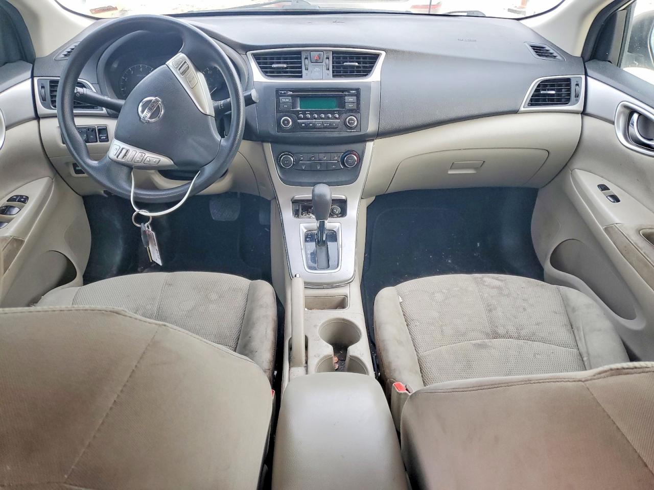 2015 Nissan Sentra S White vin: 3N1AB7AP8FY378684