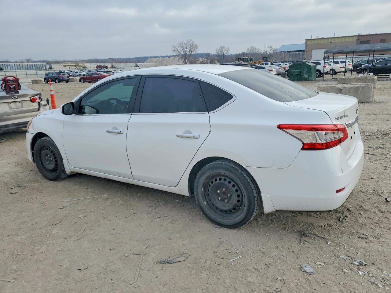 2015 Nissan Sentra S White vin: 3N1AB7AP8FY378684
