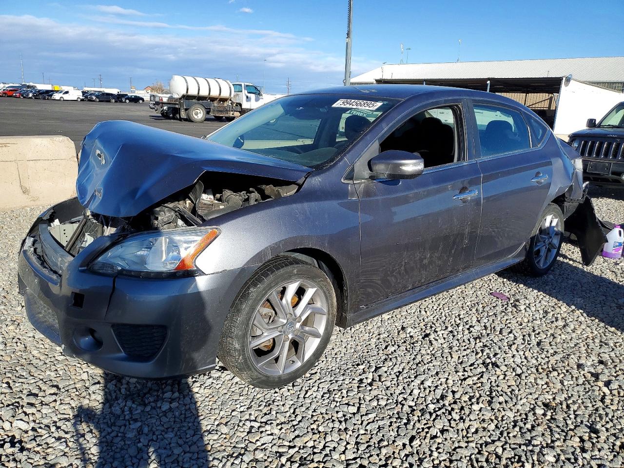 2015 Nissan Sentra S Gray vin: 3N1AB7AP8FY382654