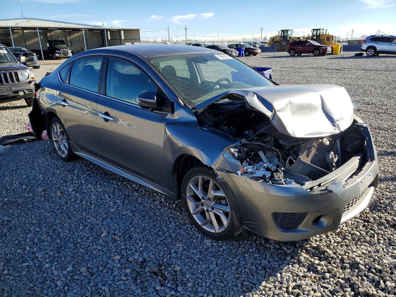2015 Nissan Sentra S Gray vin: 3N1AB7AP8FY382654