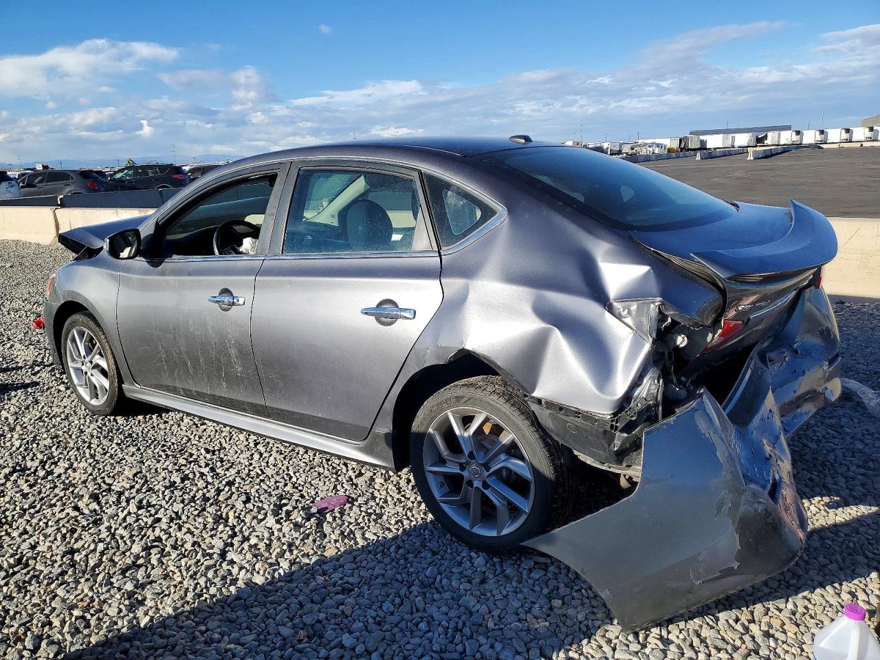 2015 Nissan Sentra S Gray vin: 3N1AB7AP8FY382654