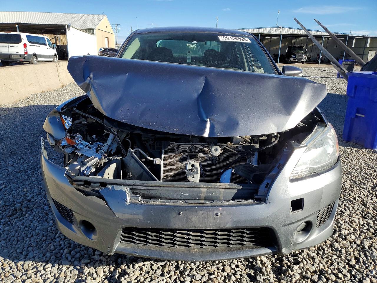 2015 Nissan Sentra S Gray vin: 3N1AB7AP8FY382654