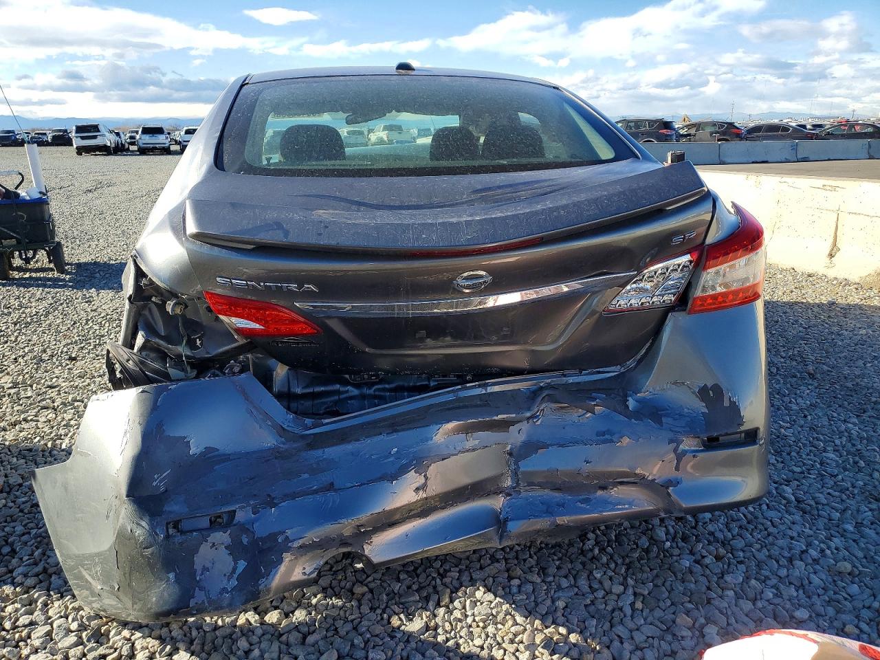 2015 Nissan Sentra S Gray vin: 3N1AB7AP8FY382654