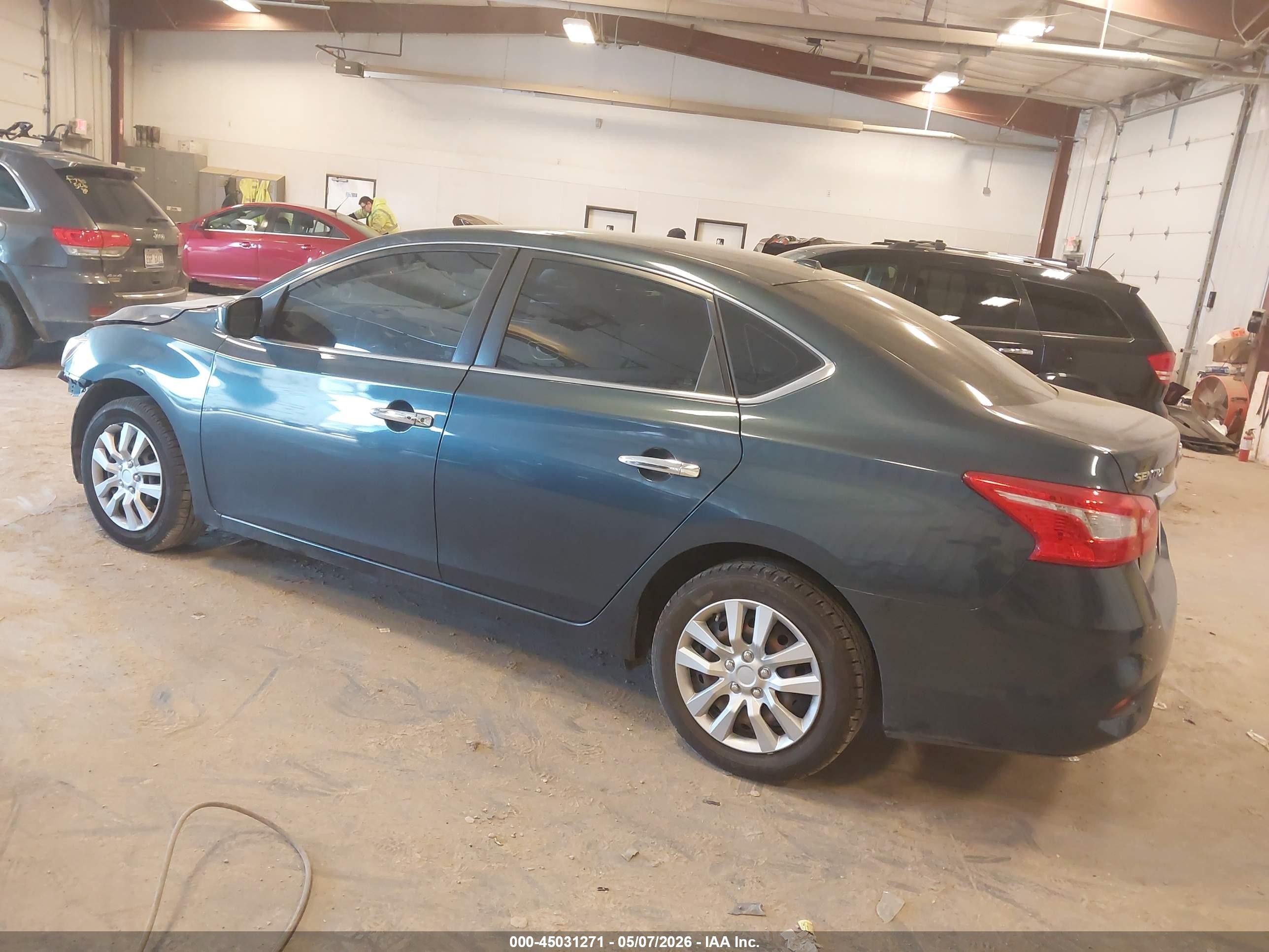2016 Nissan Sentra Fe+ S/s/sl/sr/sv Синий vin: 3N1AB7AP8GL666168