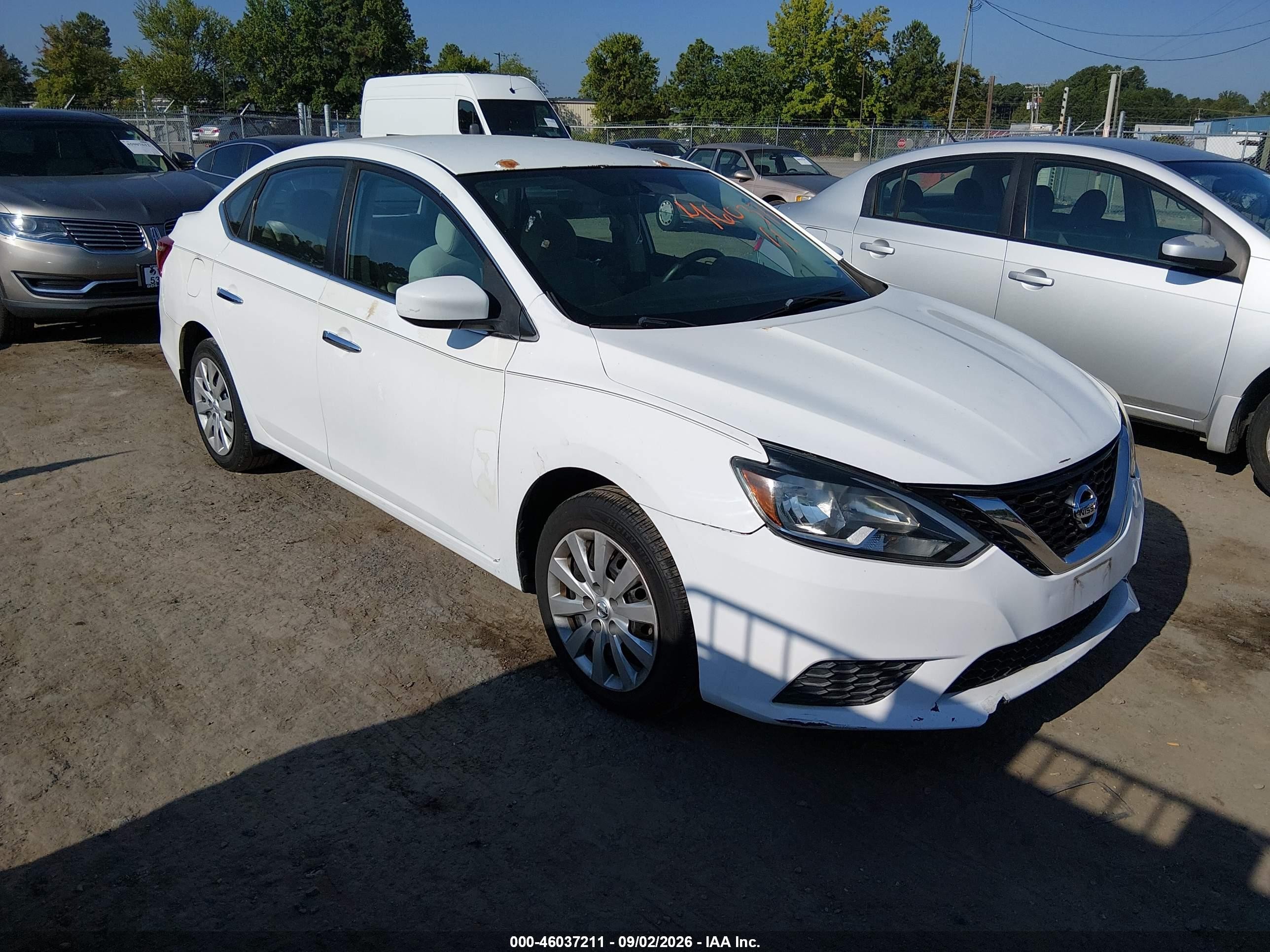2016 Nissan Sentra Fe+ S White vin: 3N1AB7AP8GY326103