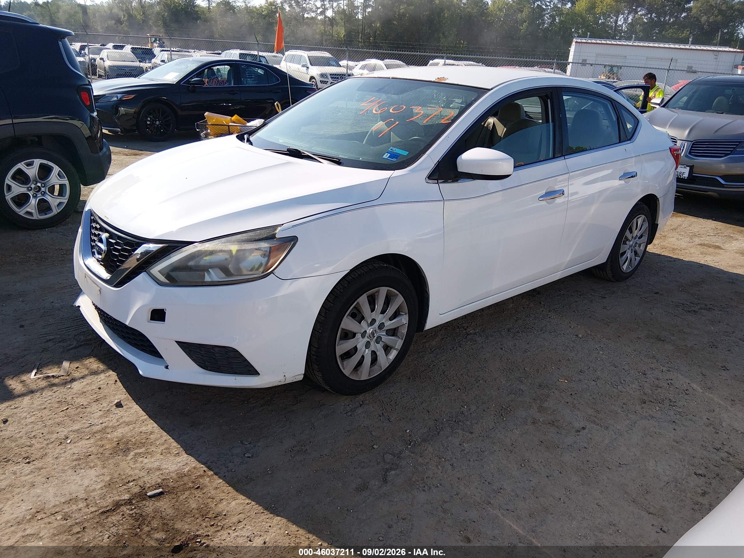 2016 Nissan Sentra Fe+ S White vin: 3N1AB7AP8GY326103