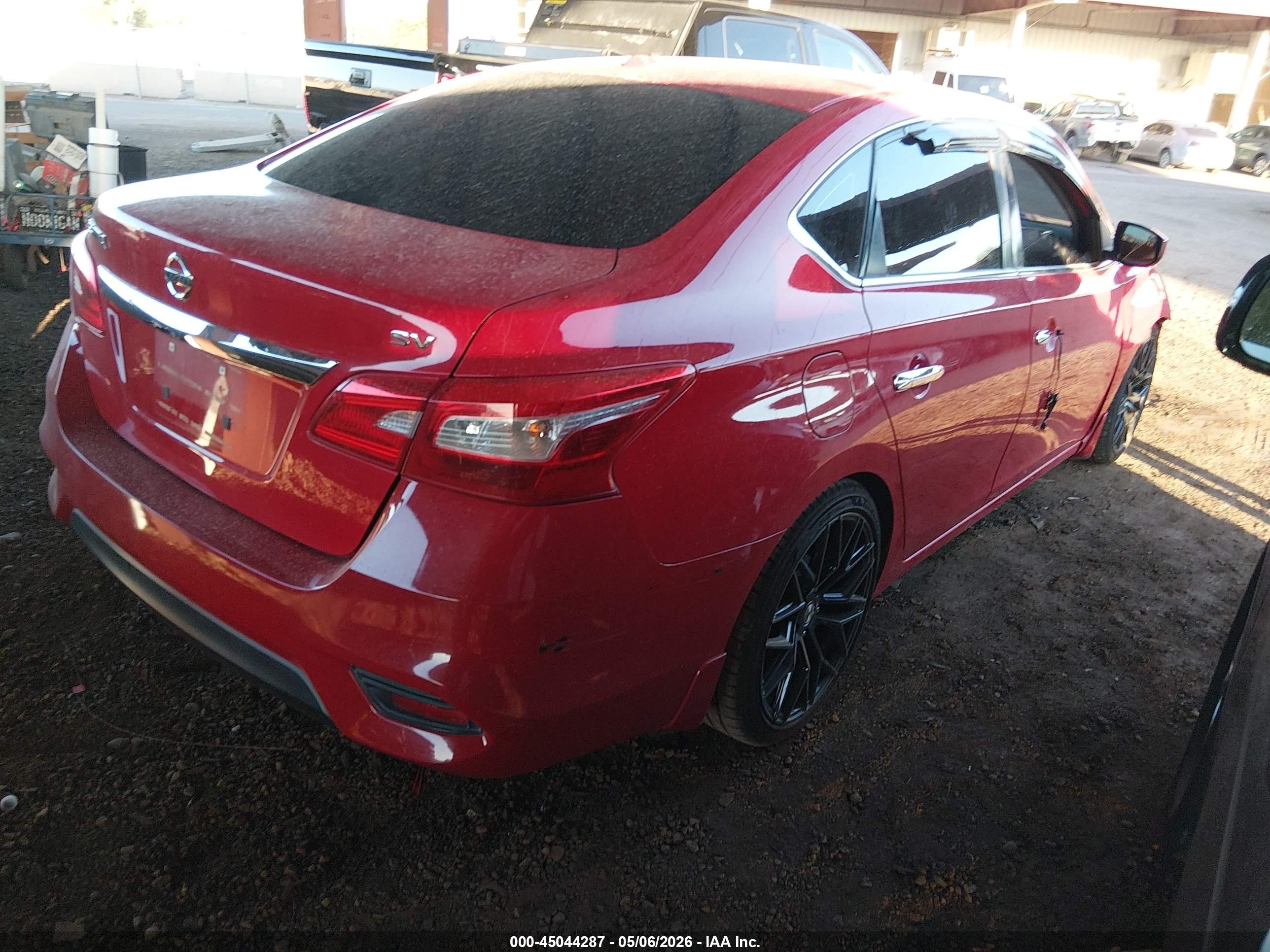 2017 Nissan Sentra Sv Красный vin: 3N1AB7AP8HL653177