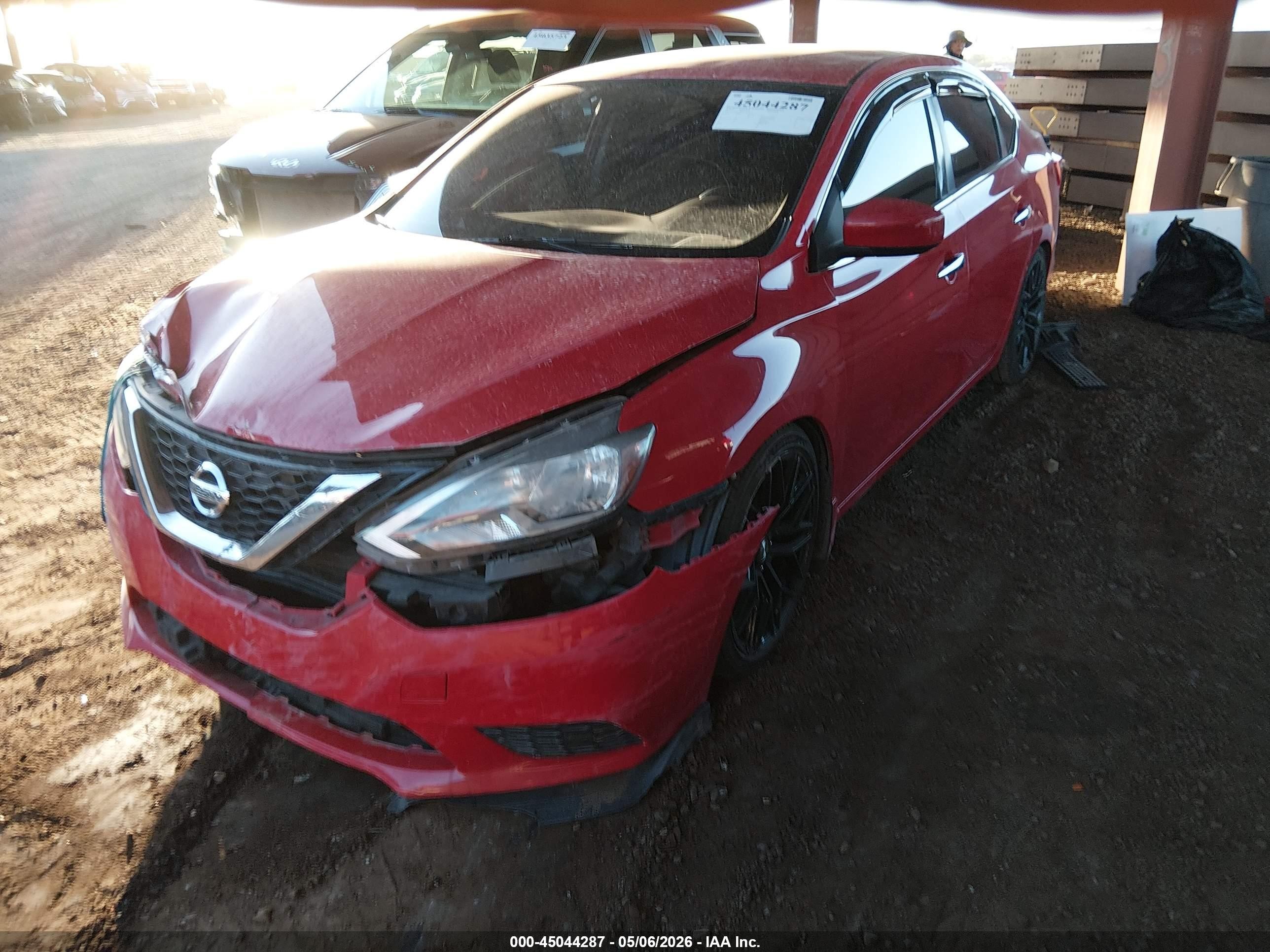 2017 Nissan Sentra Sv Красный vin: 3N1AB7AP8HL653177