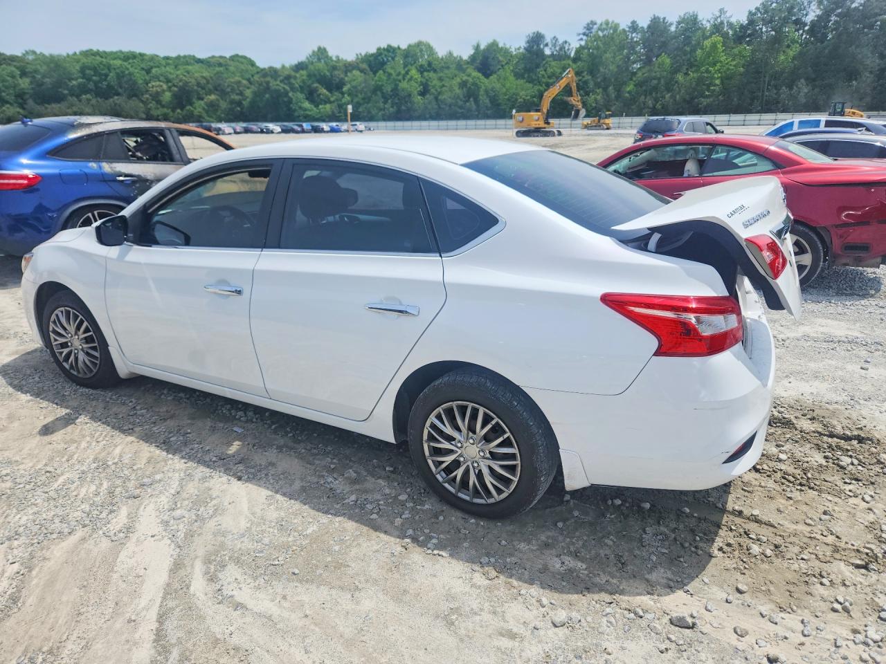 2017 Nissan Sentra S White vin: 3N1AB7AP8HY230151