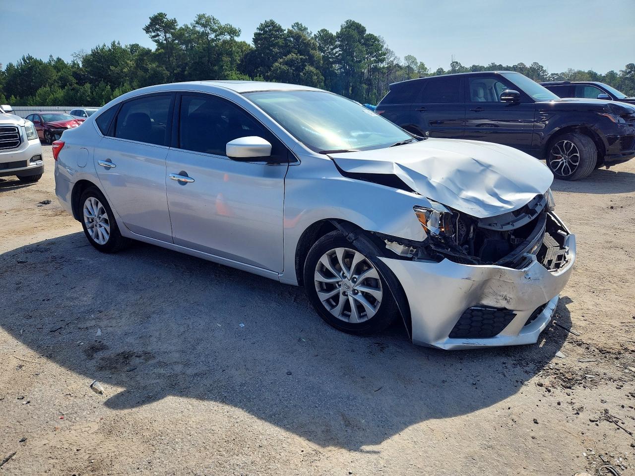 2017 Nissan Sentra Sv Серебряный vin: 3N1AB7AP8HY332176