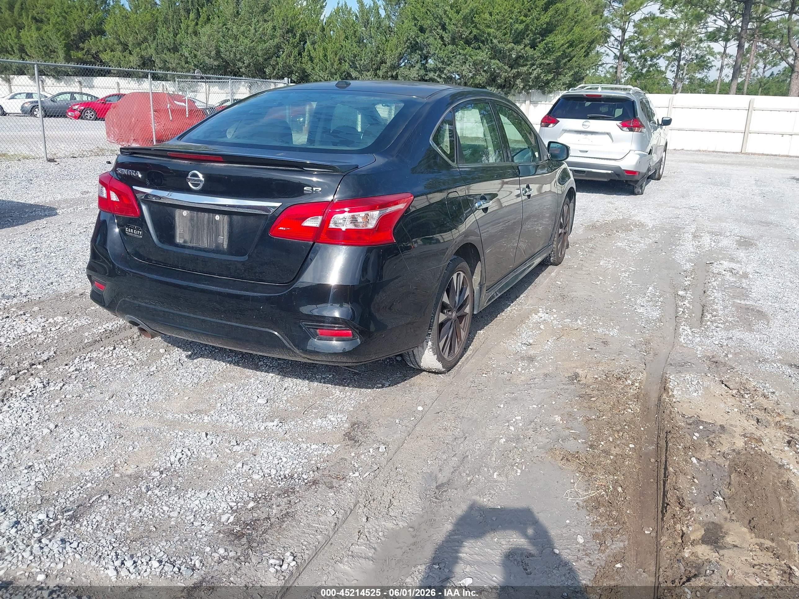 2017 Nissan Sentra Sr Black vin: 3N1AB7AP8HY372385