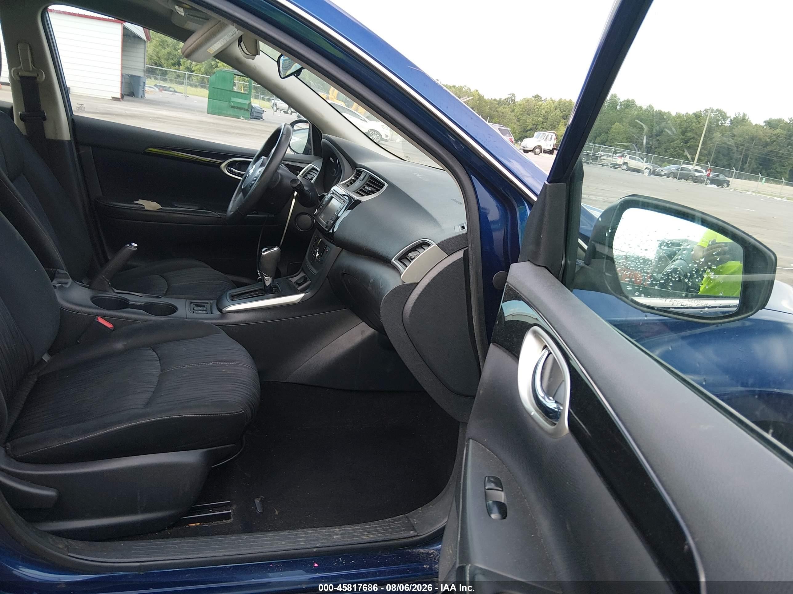 2018 Nissan Sentra Sv Blue vin: 3N1AB7AP8JY268470