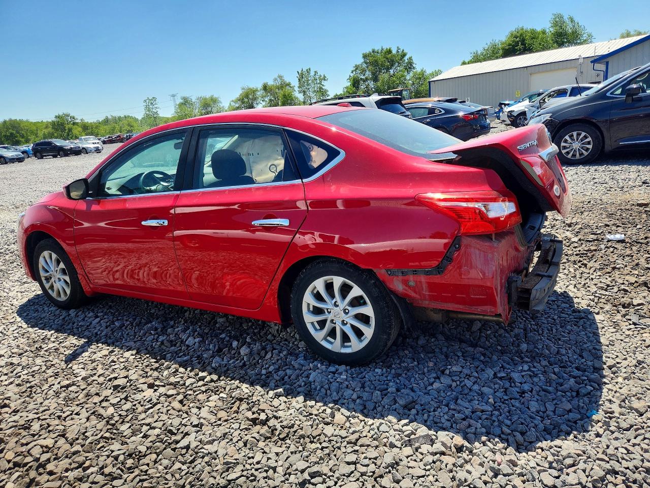 2019 Nissan Sentra Sv Red vin: 3N1AB7AP8KL602589