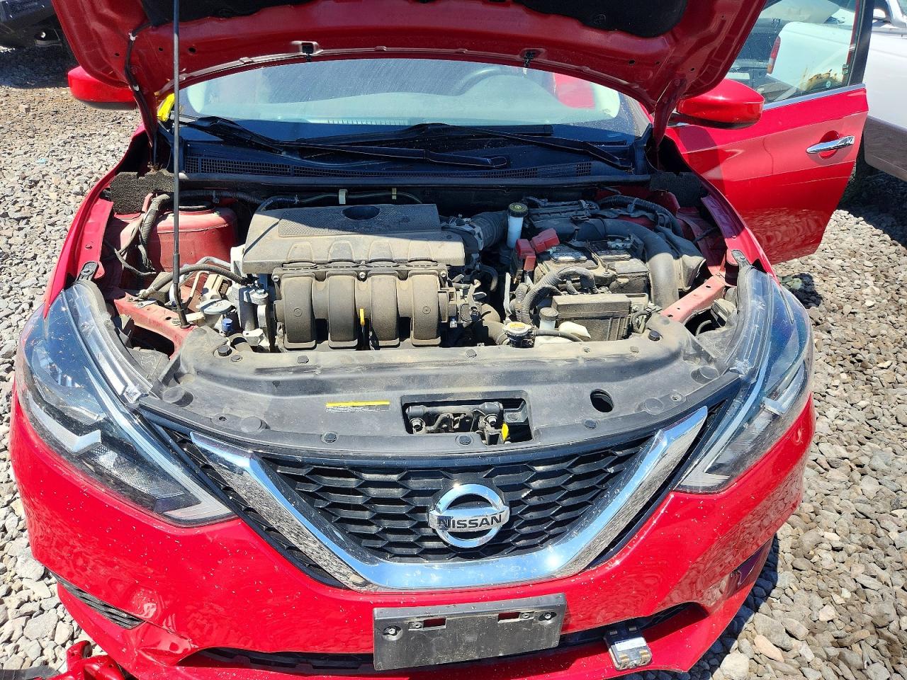 2019 Nissan Sentra Sv Red vin: 3N1AB7AP8KL602589