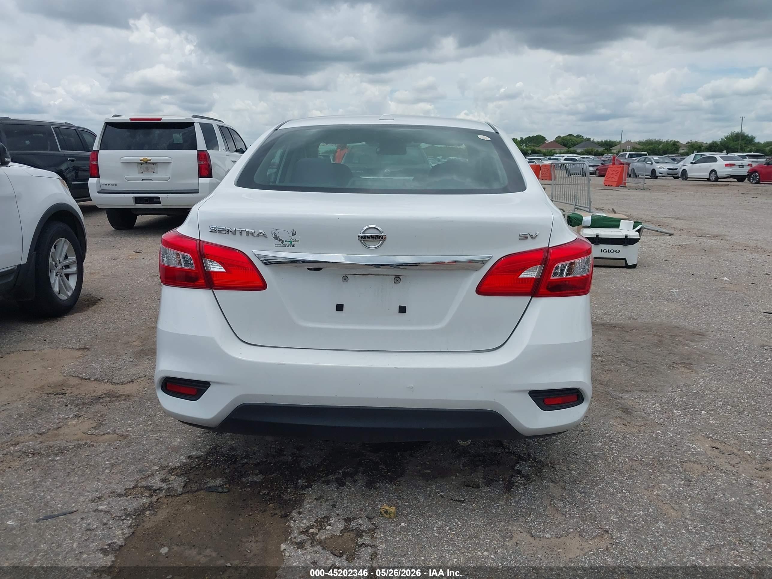 2019 Nissan Sentra Sv Белый vin: 3N1AB7AP8KL603791