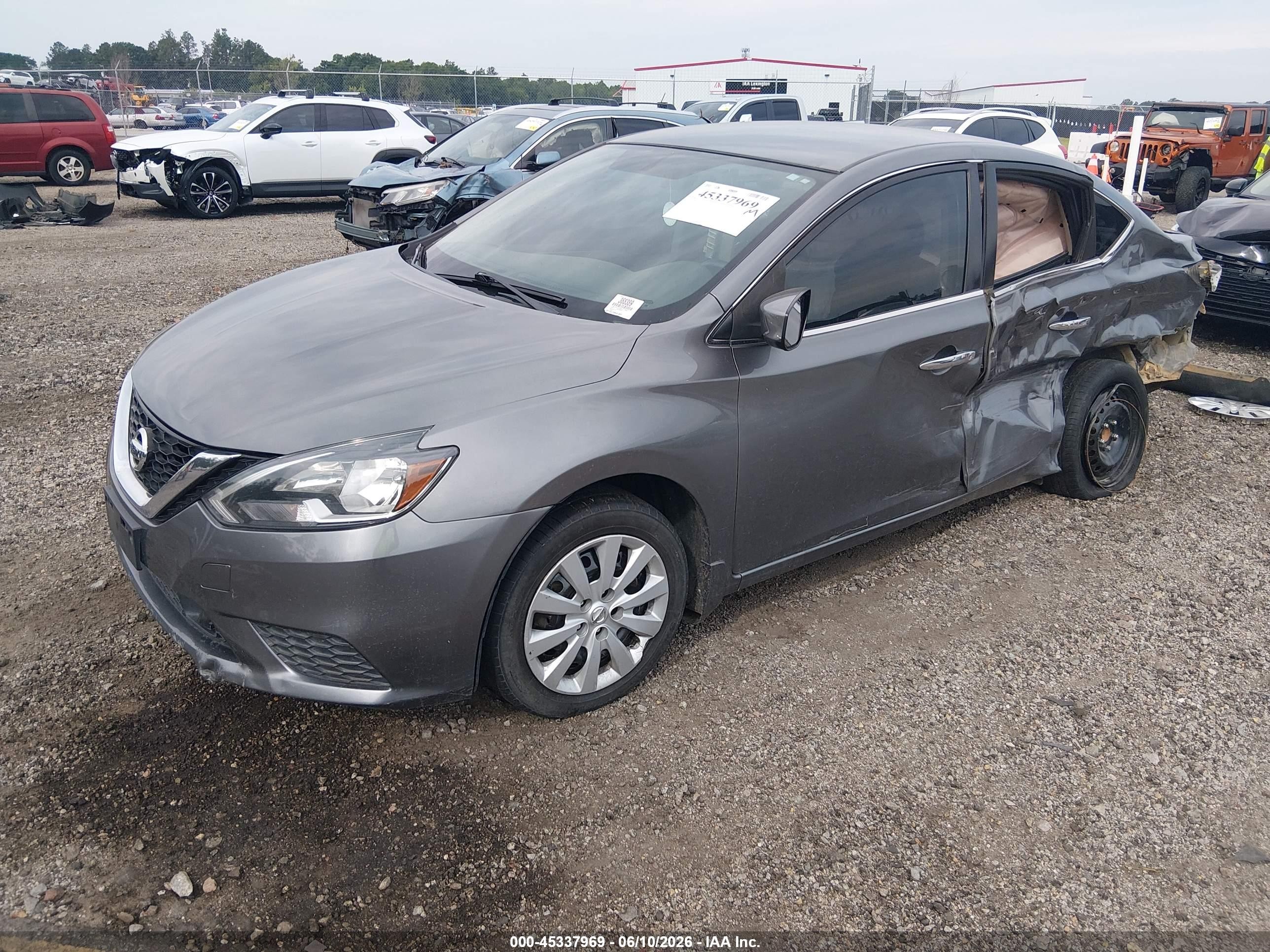 2019 Nissan Sentra S Gray vin: 3N1AB7AP8KY217066