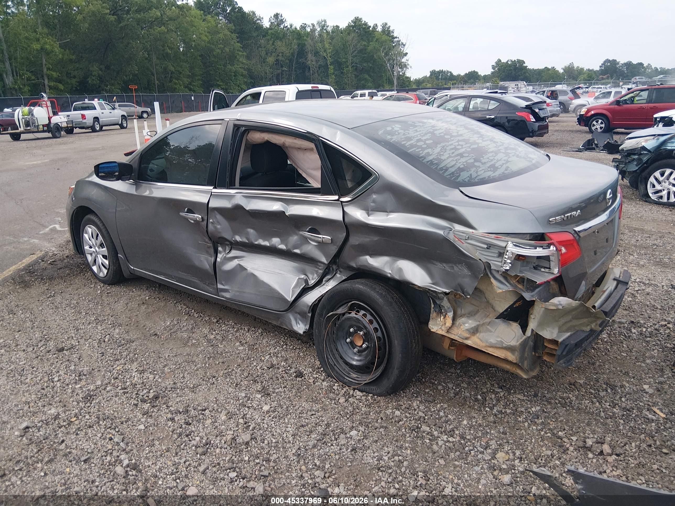 2019 Nissan Sentra S Gray vin: 3N1AB7AP8KY217066