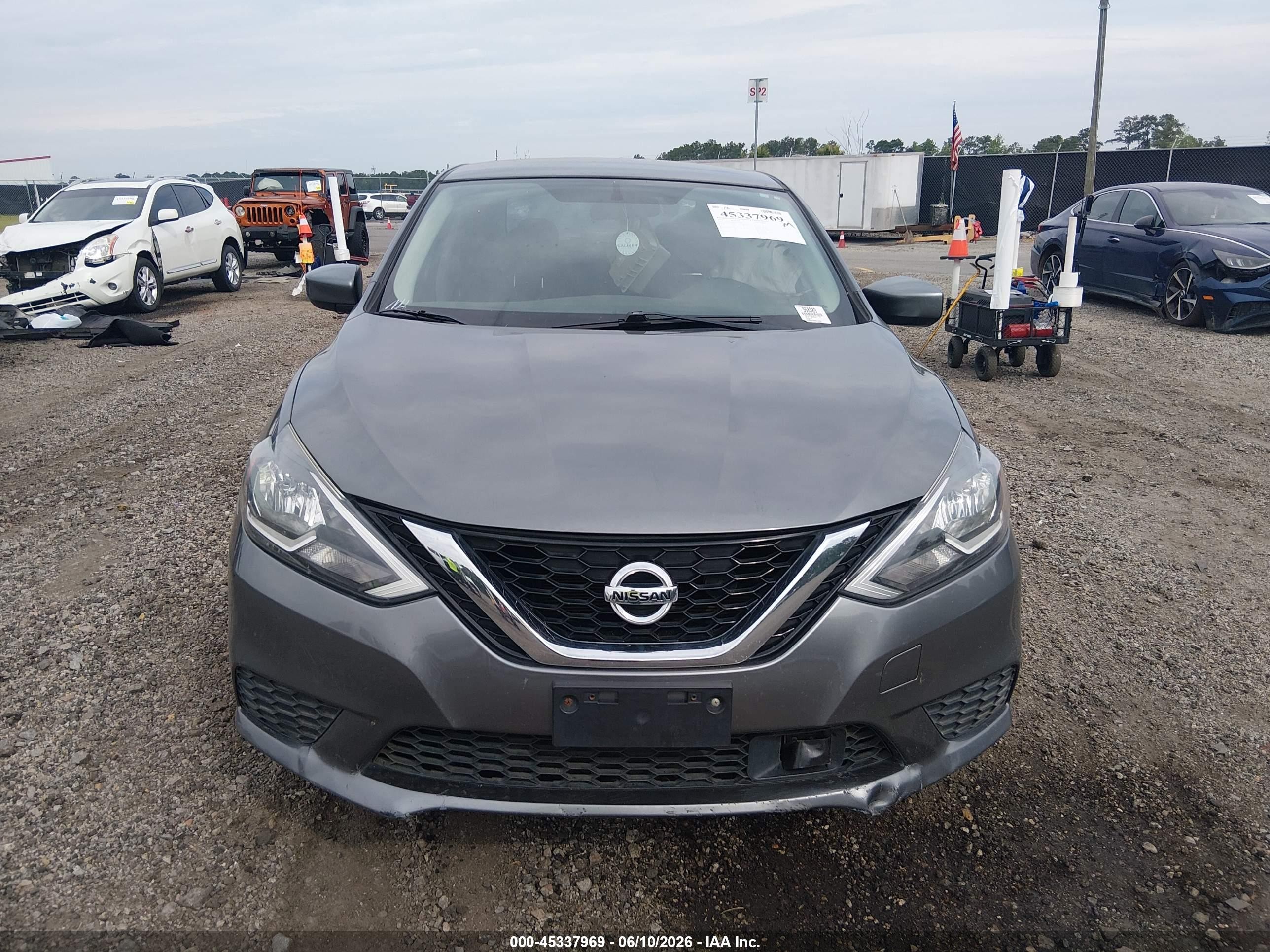 2019 Nissan Sentra S Gray vin: 3N1AB7AP8KY217066