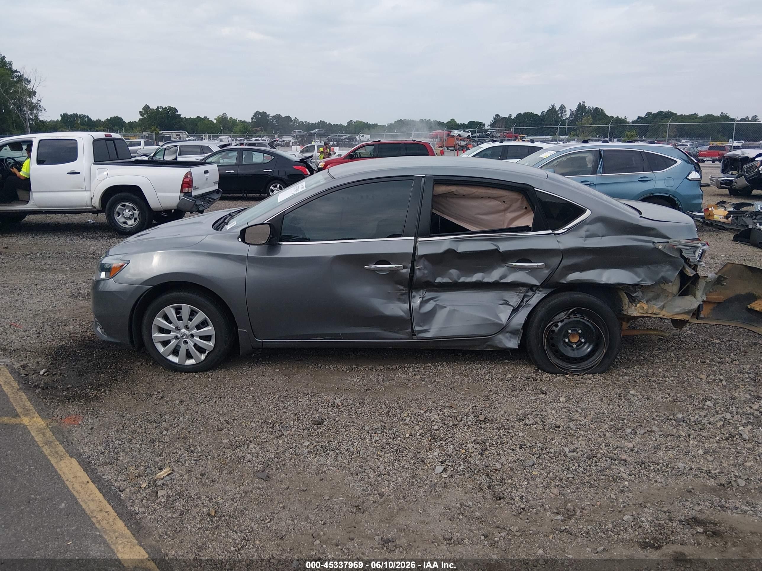 2019 Nissan Sentra S Gray vin: 3N1AB7AP8KY217066