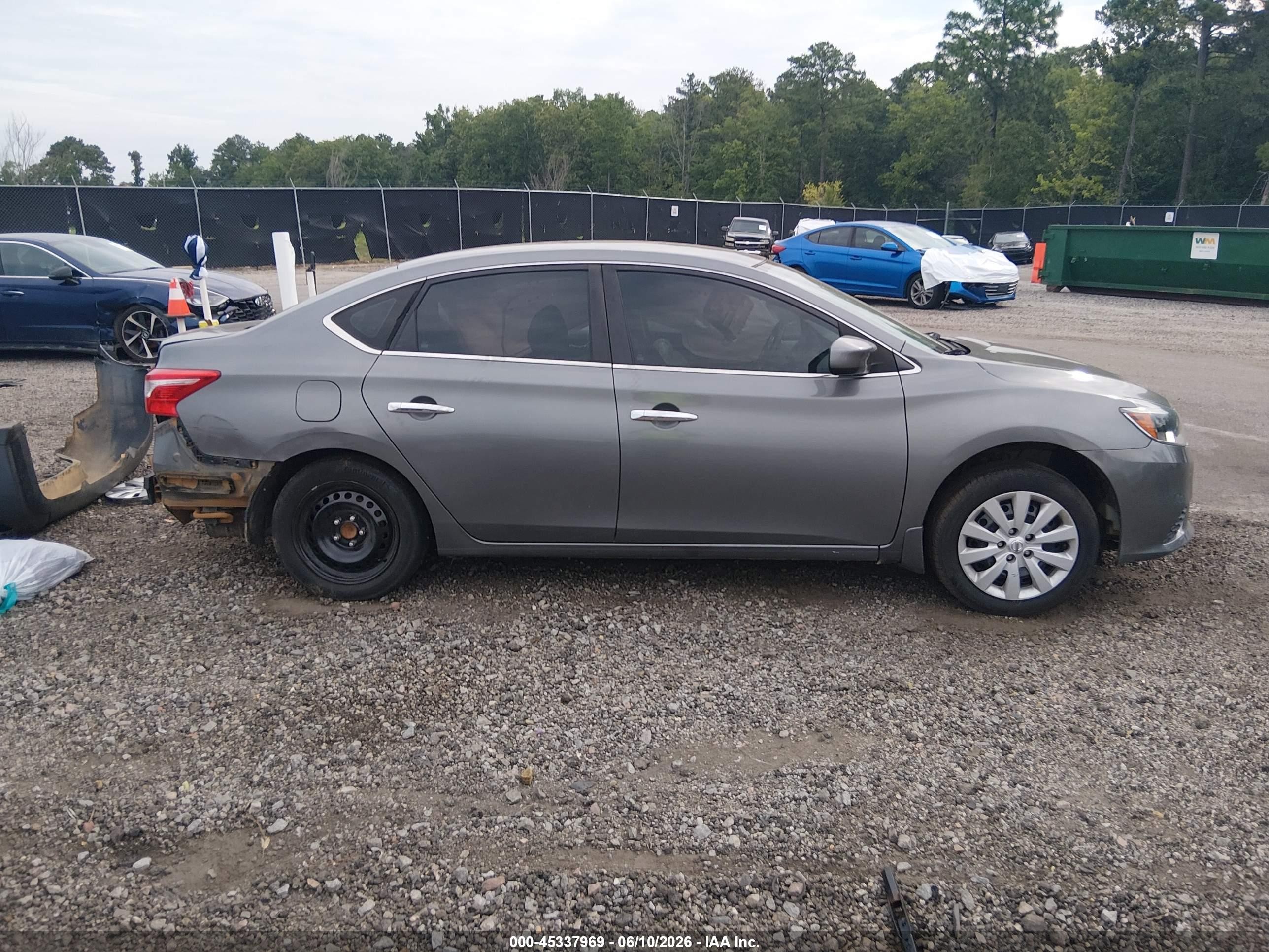 2019 Nissan Sentra S Gray vin: 3N1AB7AP8KY217066